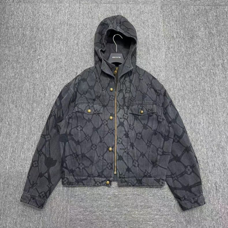 Louis Vuitton louis vuitton 24fw Fey Dong Man-print presbyopic denim hoo Size US S / EU 44-46 / 1 - 3 Thumbnail