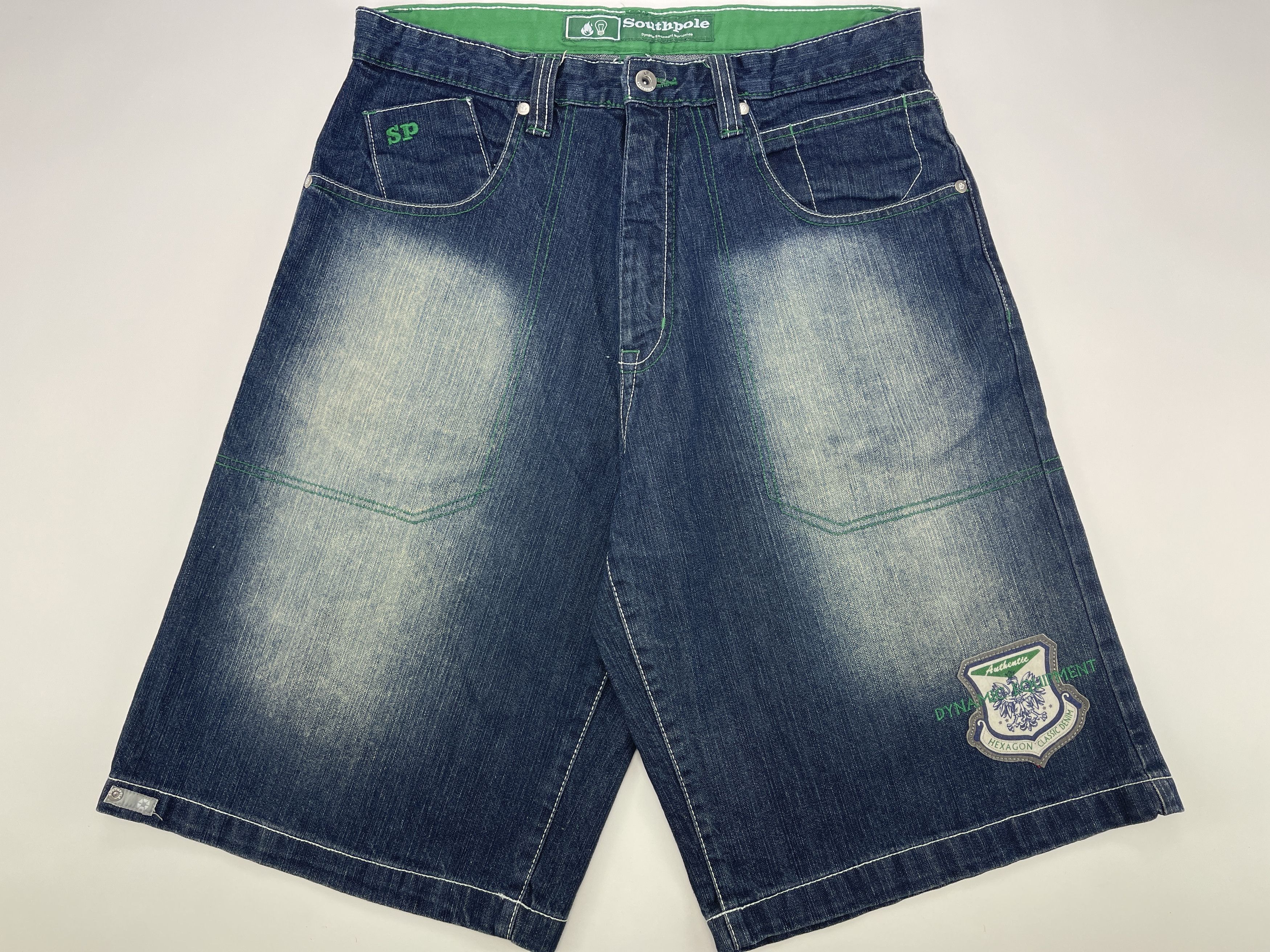 Southpole Southpole jeans shorts, vintage hip hop baggy South Pole, 32 Size US 32 / EU 48 - 2 Thumbnail
