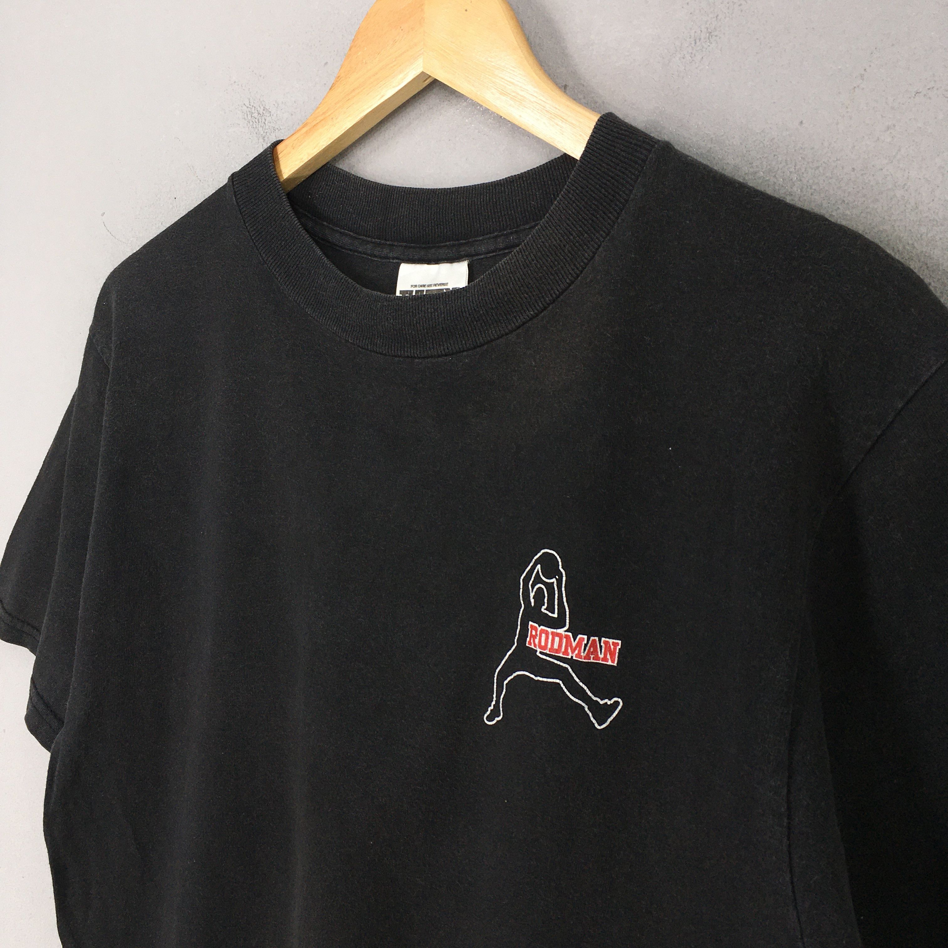 NBA × Vintage Vintage Dennis Rodman #91 Black NBA T shirt Medium Size US S / EU 44-46 / 1 - 6 Thumbnail