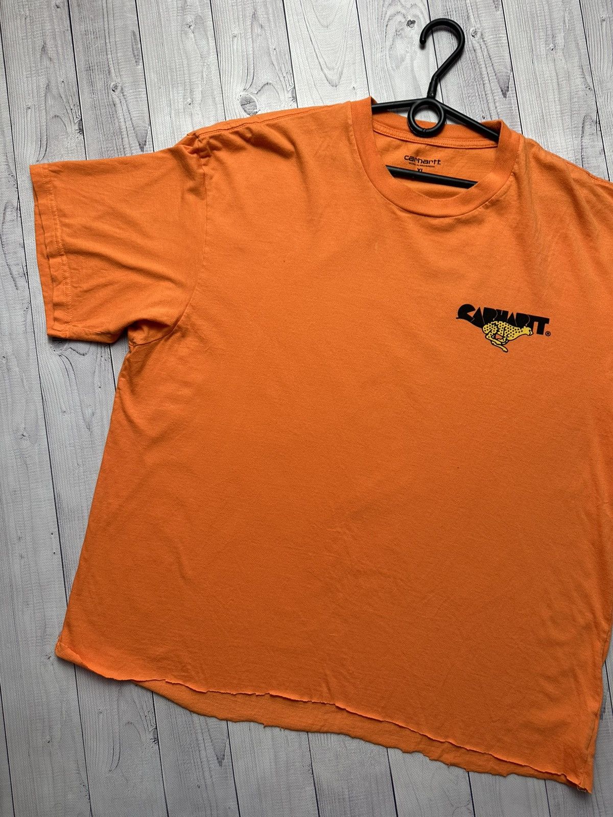 Carhartt × Vintage Vintage Carhartt tee orange Tiger big logo leopard rare Size US XL / EU 56 / 4 - 4 Thumbnail