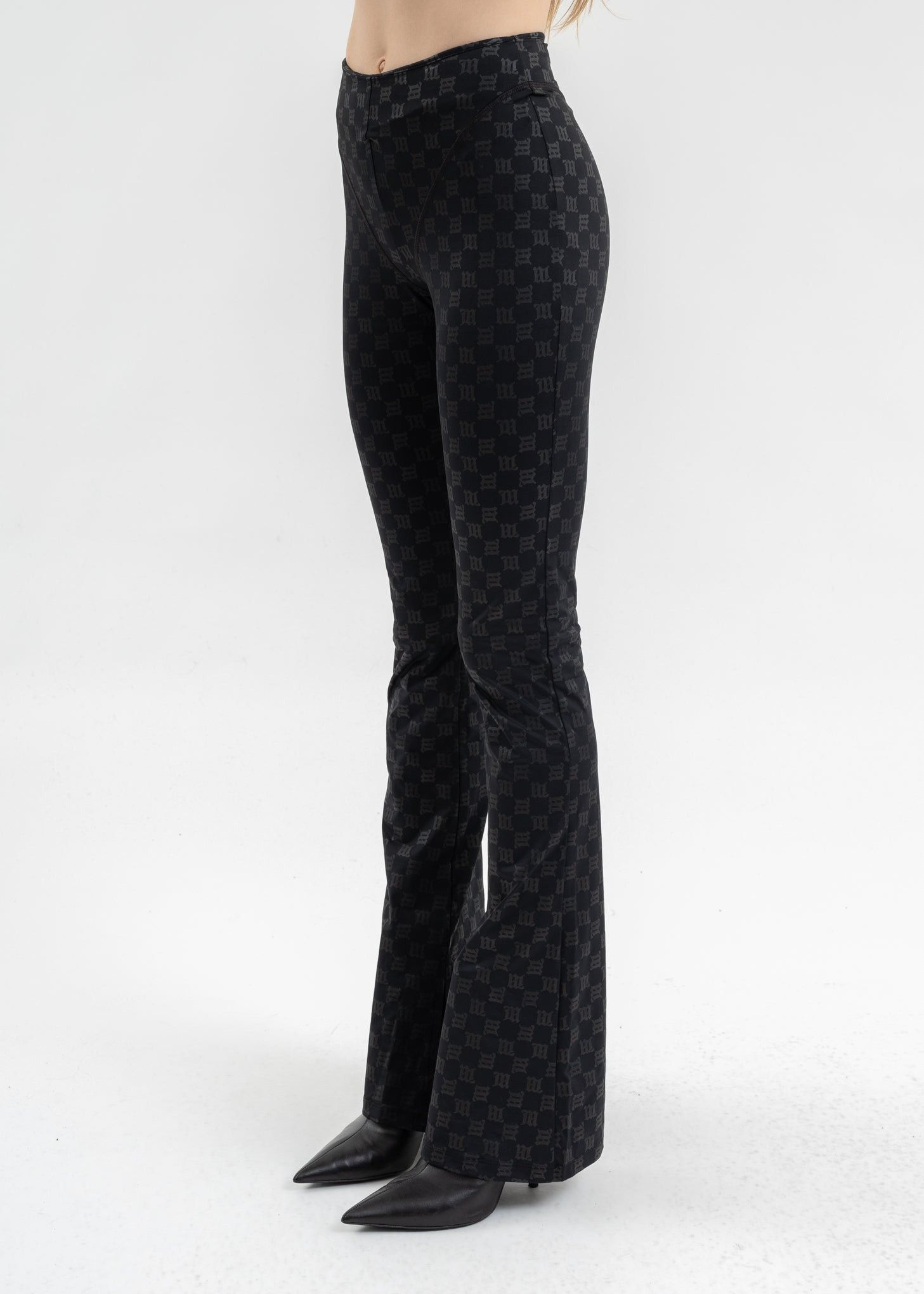 Misbhv $390 MISBHV Monogram Flared Trousers Size 28" / US 6 / IT 42 - 5 Thumbnail