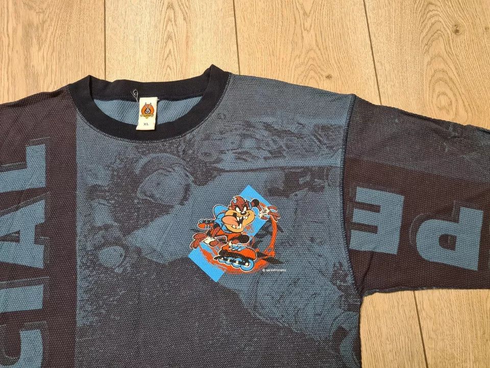 Vintage VINTAGE 1998 LOONEY TUNES SHIRT TAZ SPECIAL ROLLER SHIRT Size US XL / EU 56 / 4 - 3 Thumbnail