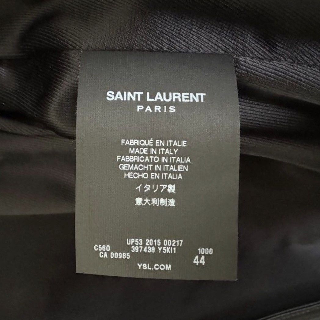 Hedi Slimane × Saint Laurent Paris 15FW 5 Zips Detachable Sleeve Leather Jacket sz44 Size US S / EU 44-46 / 1 - 6 Thumbnail