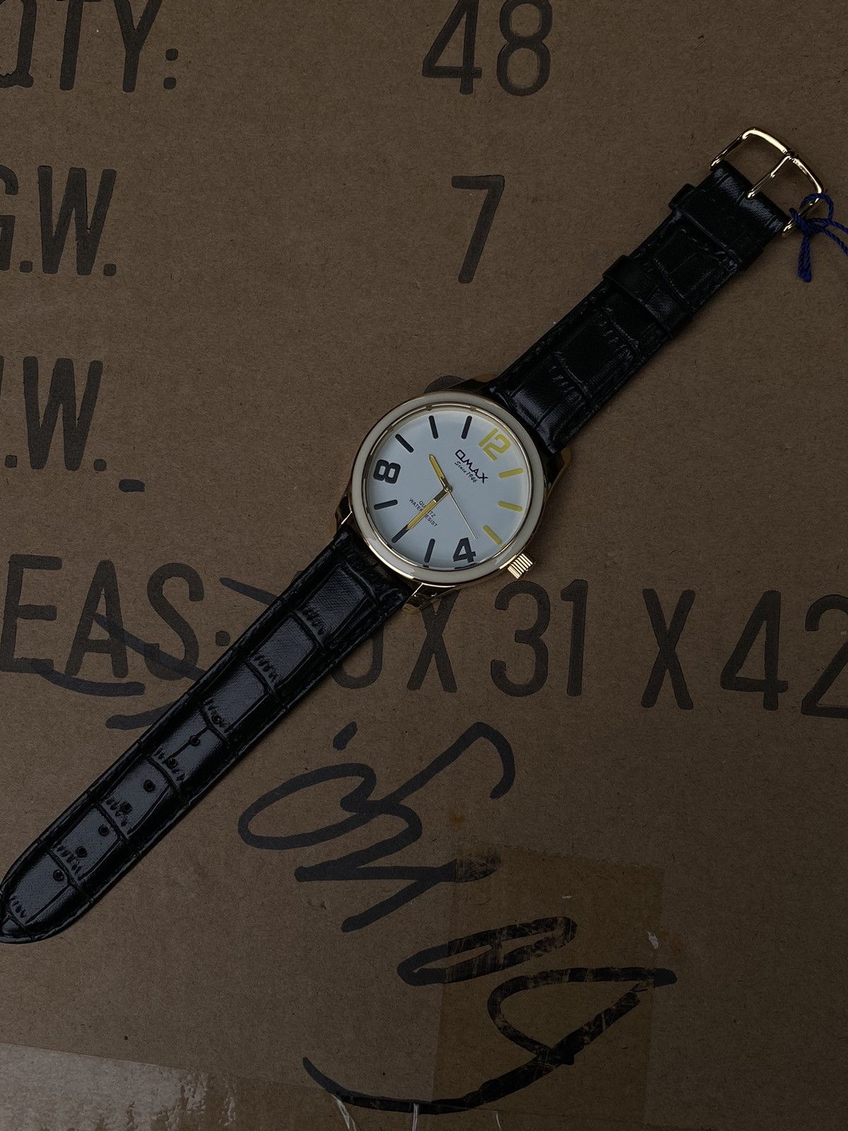 Vintage Omax Classic White Dial Watch - Japanese Brand Size ONE SIZE - 1 Thumbnail