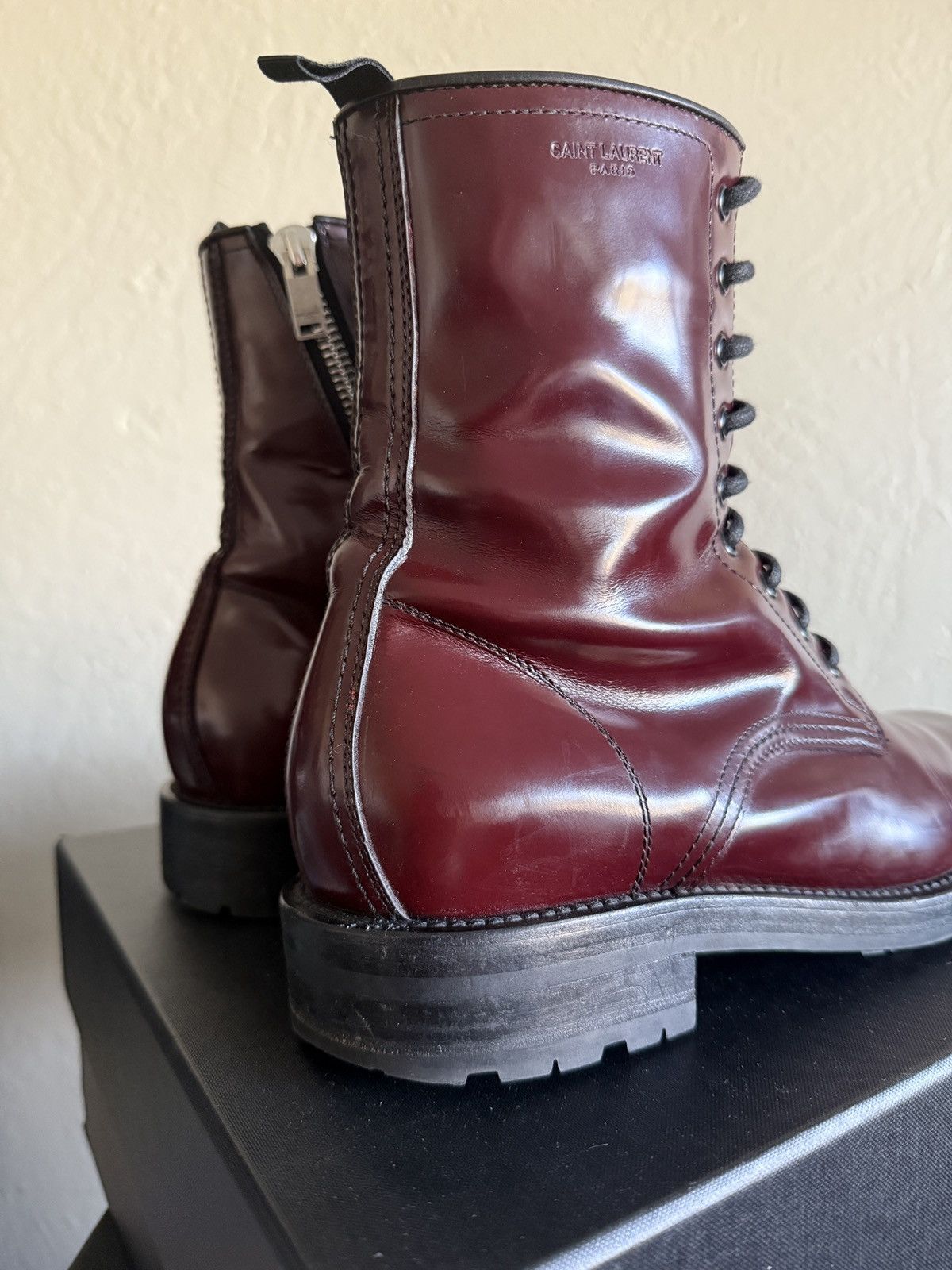 Hedi Slimane × Saint Laurent Paris Rare Saint Laurent Paris Military Boots Ranger Hedi Slimane Size US 10 / EU 43 - 6 Thumbnail