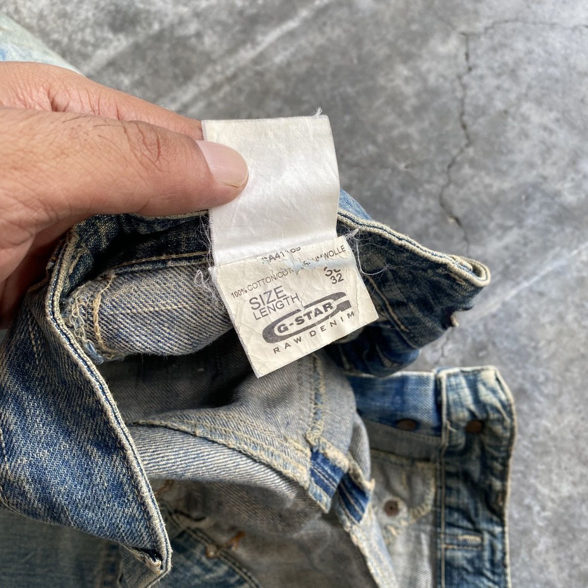 If Six Was Nine Gstar Raw Baggy Wide Distressed Denim w36 Size US 33 - 13 Thumbnail