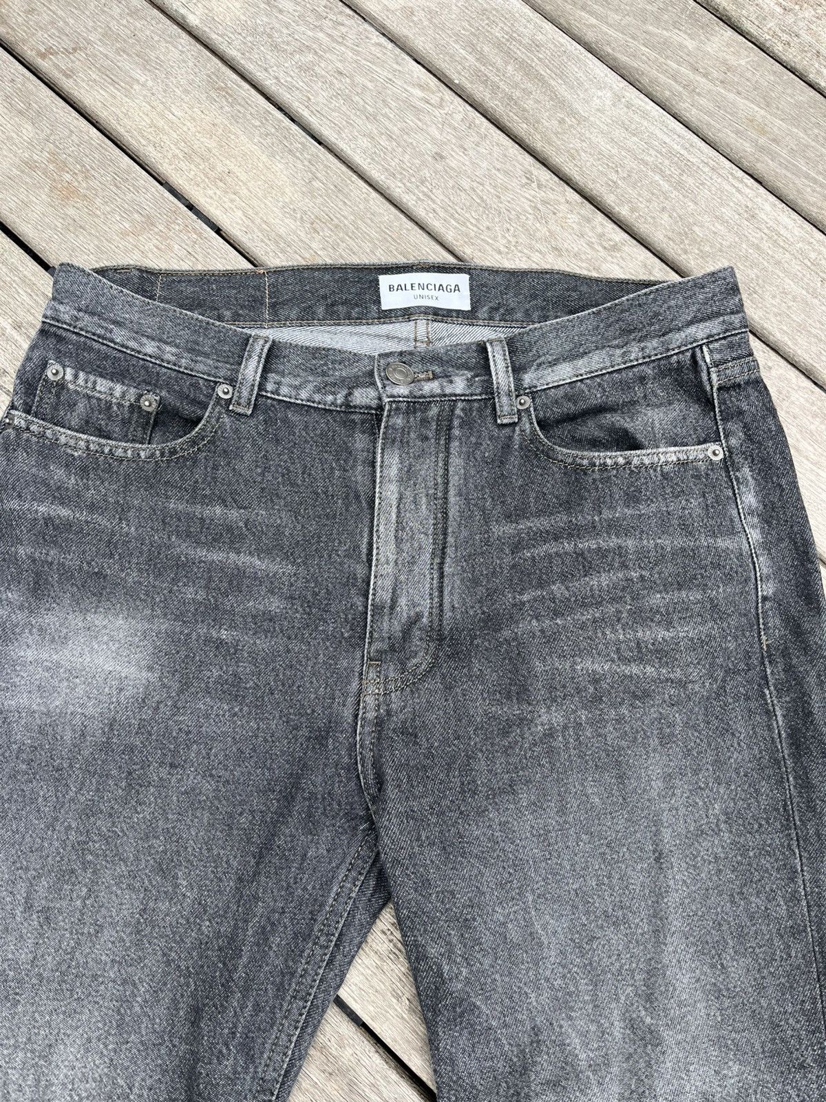 Balenciaga Balenciaga Straight Legged Jeans Size US 27 - 4 Thumbnail