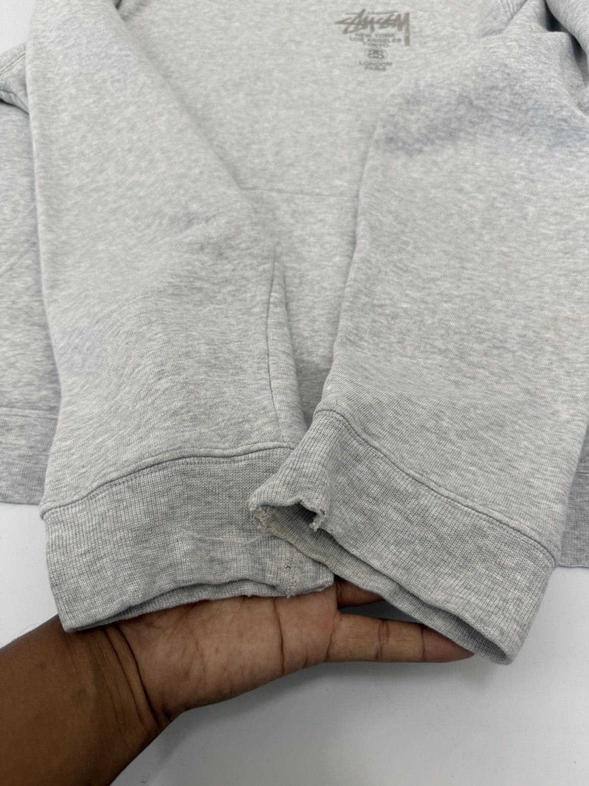 Stussy 🔥 STUSSY Japan International Silver Logo DISTRESSED Hoodie Size US M / EU 48-50 / 2 - 7 Thumbnail
