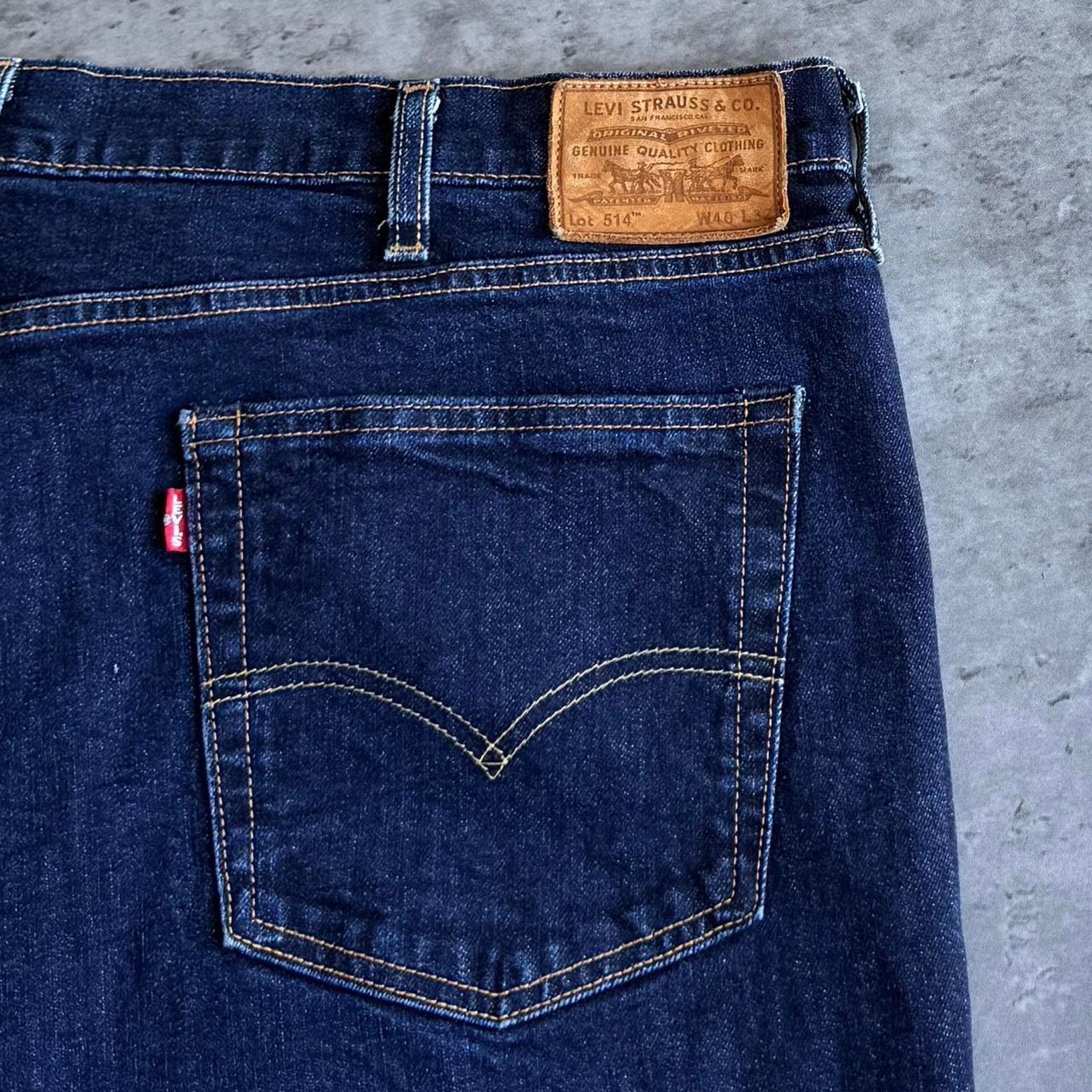 Levi's × Levi's Vintage Clothing × Vintage Vintage Y2K Levi’s 514 Baggy Grunge Opium Blue Denim Jeans Size US 42 / EU 58 - 3 Thumbnail