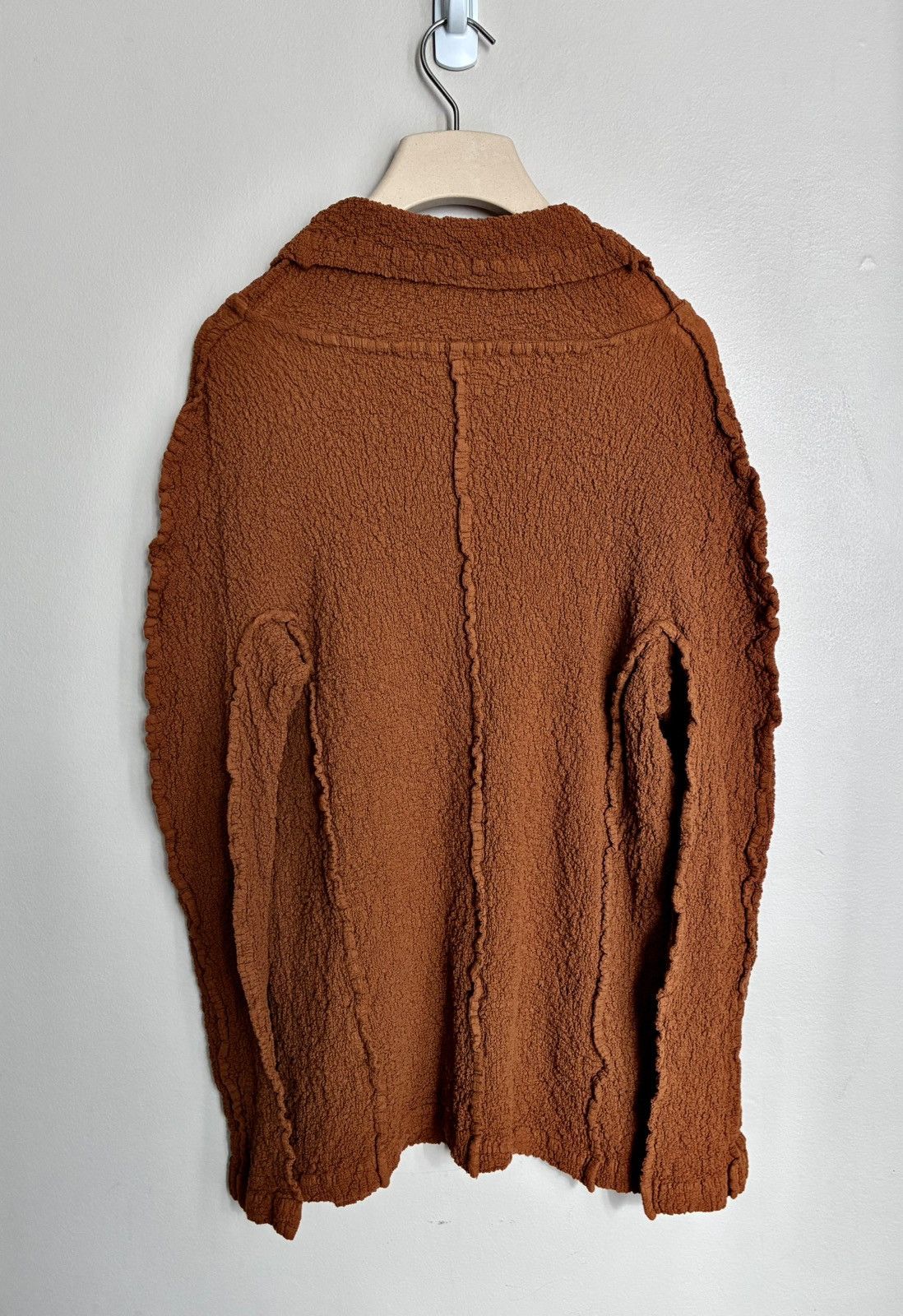 Issey Miyake ISSEY MIYAKE ME SS22 Toffee Brown Cauliflower Button Shirt Size US M / EU 48-50 / 2 - 18 Thumbnail