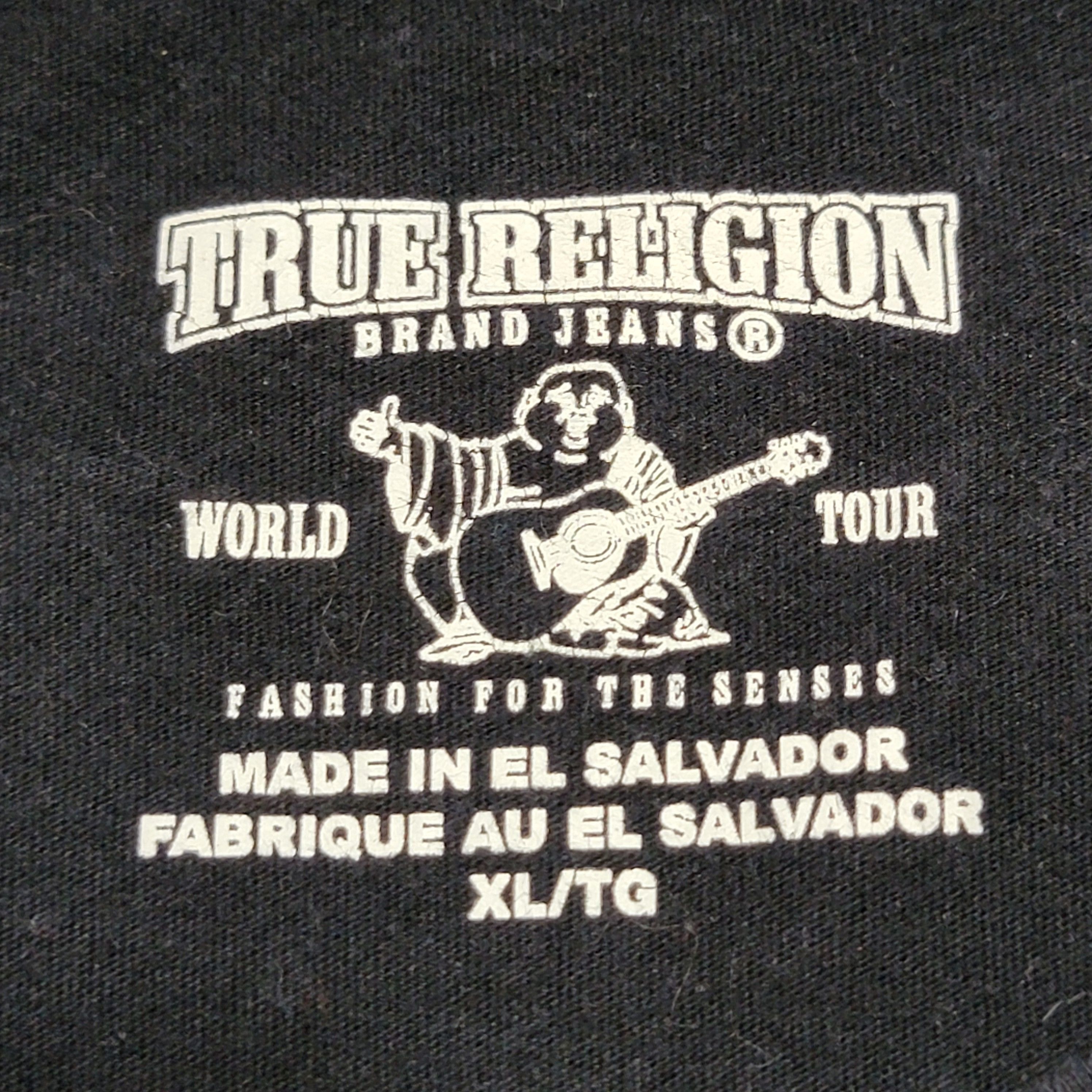 True Religion True Religion SS Black Unisex Tee Black Logo - Size XL Size US XL / EU 56 / 4 - 4 Thumbnail