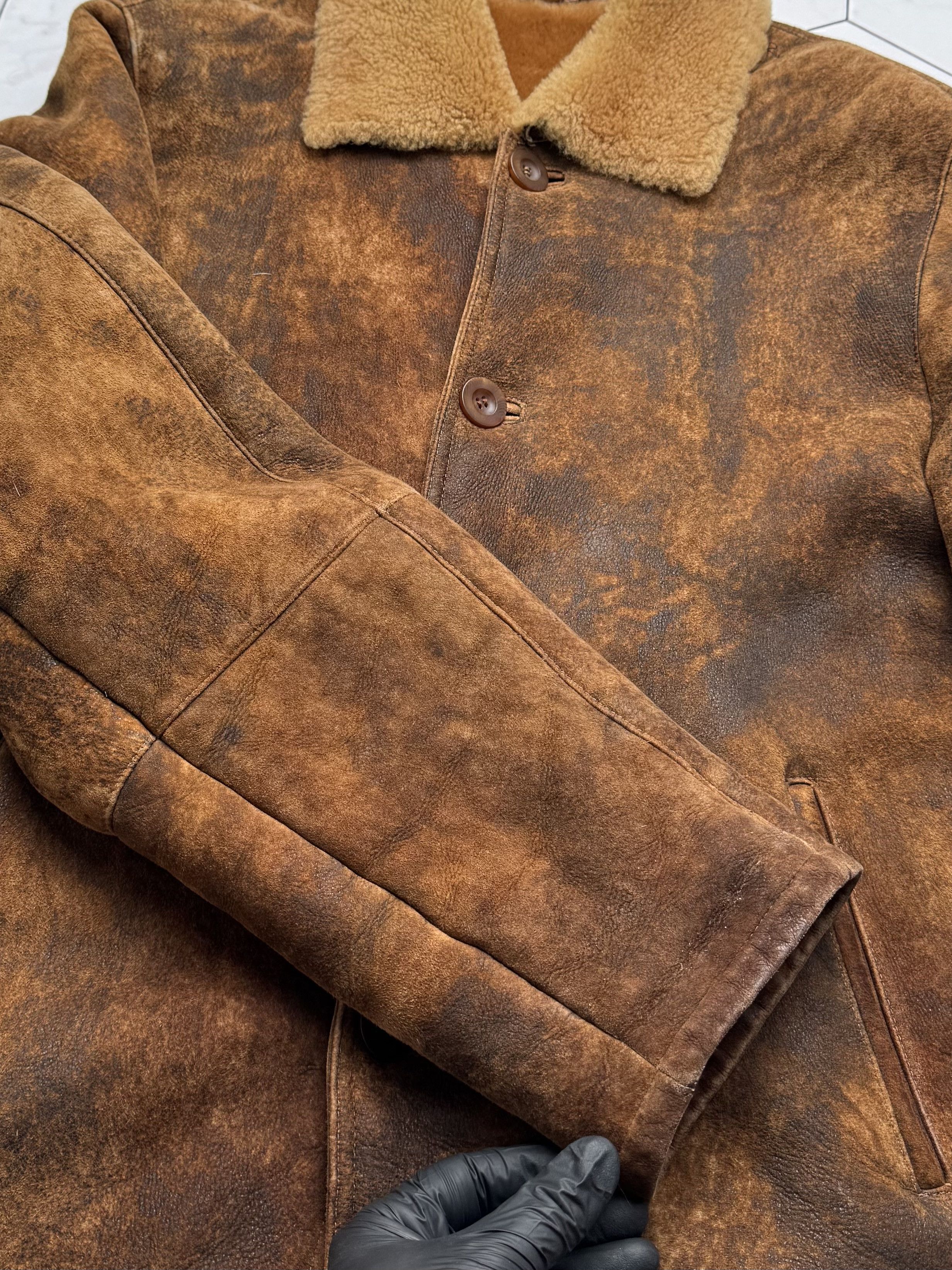 Vintage Vintage Real Shearling Faded Jacket(B409)E2D15 Size US XXL / EU 58 / 5 - 10 Thumbnail