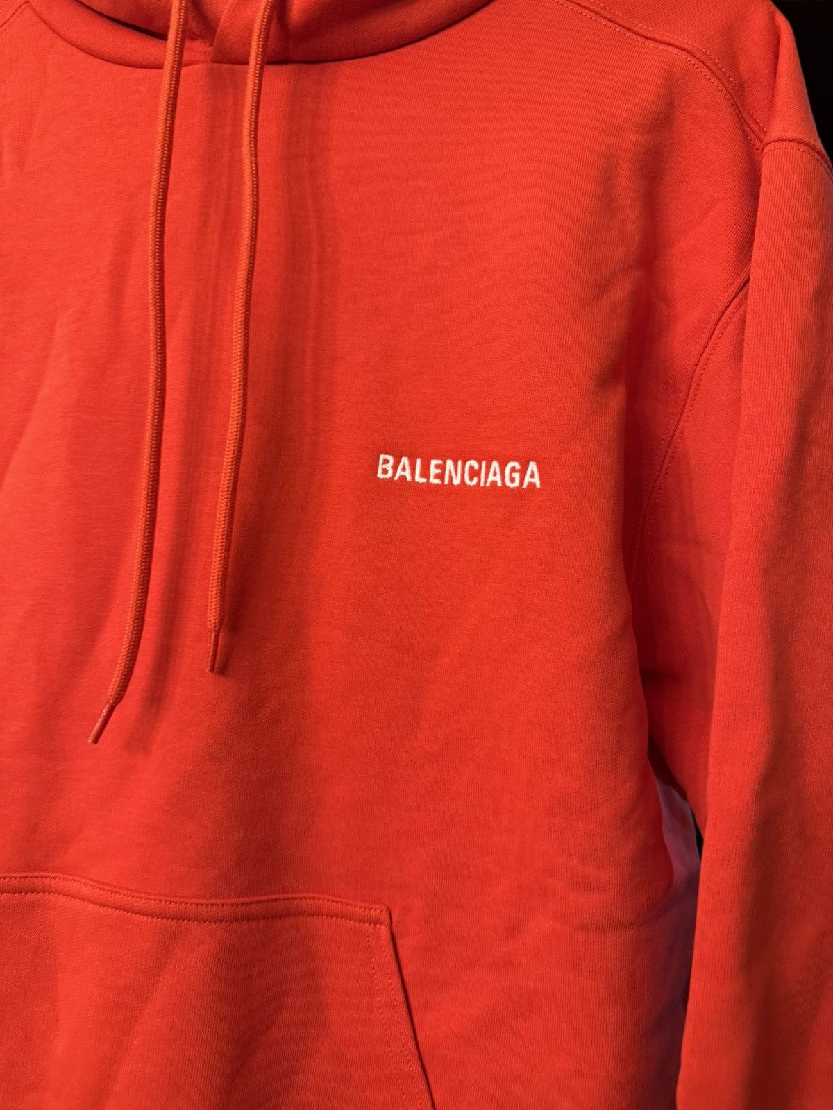 Balenciaga Balenciaga Corner Logo Red Hoodie Size XS Size US XS / EU 42 / 0 - 3 Thumbnail
