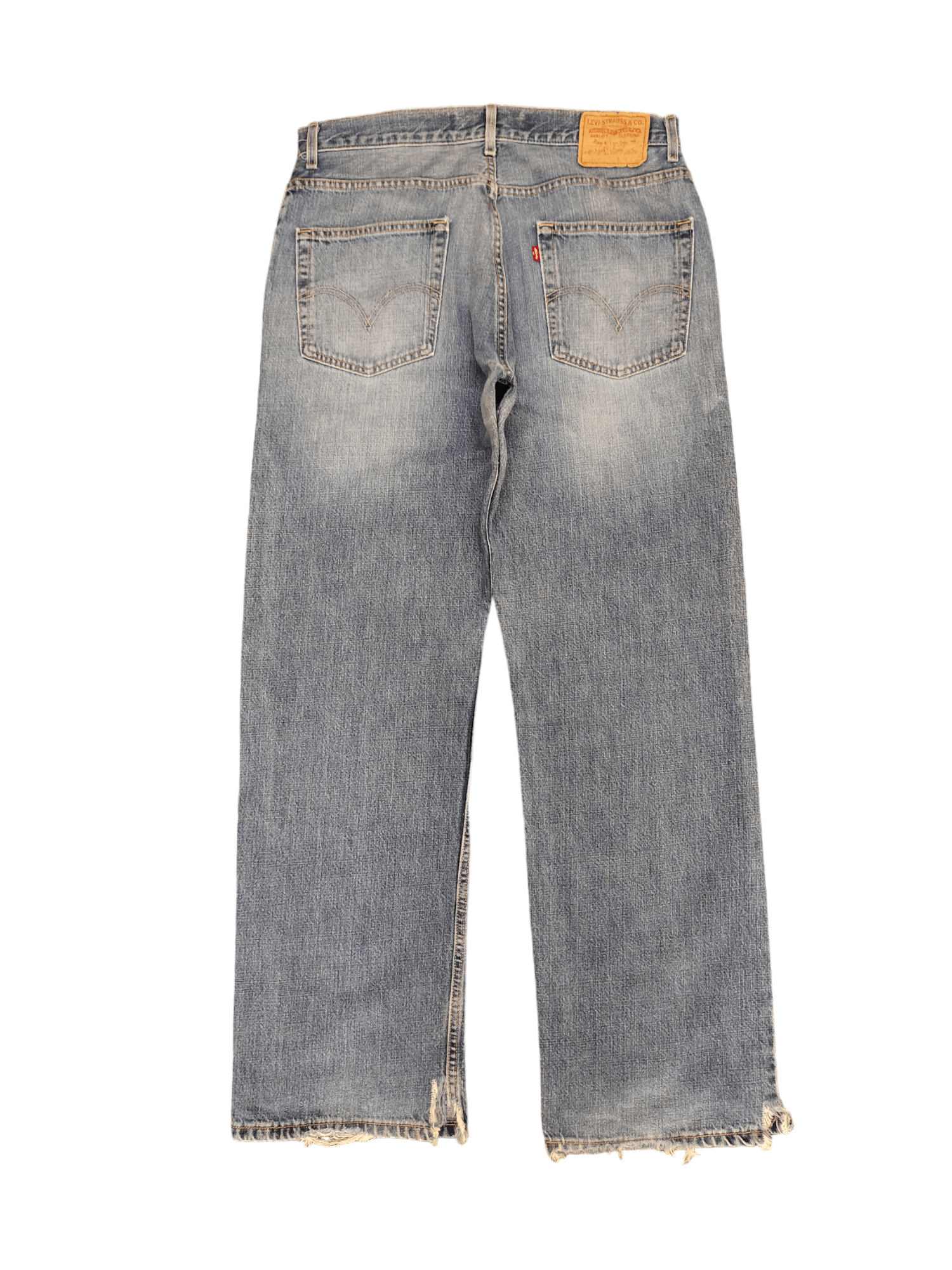 Levi's Vintage Clothing Vintage Y2k Levis Lot 569 Loose Straight Distress Jeans Size US 34 / EU 50 - 10 Thumbnail