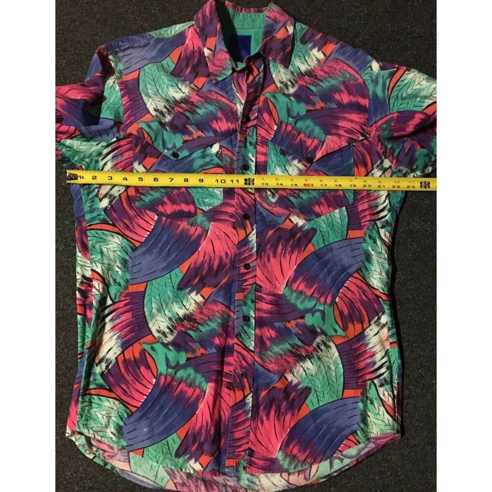 Roper VINTAGE Roper Abstract Western Shirt L Men Green Button-Up 80s 90s Surf Skate Cowboys AOP USA 70s 80s Southwestern Rockabilly Heritage Heroes Size US L / EU 52-54 / 3 - 7 Thumbnail