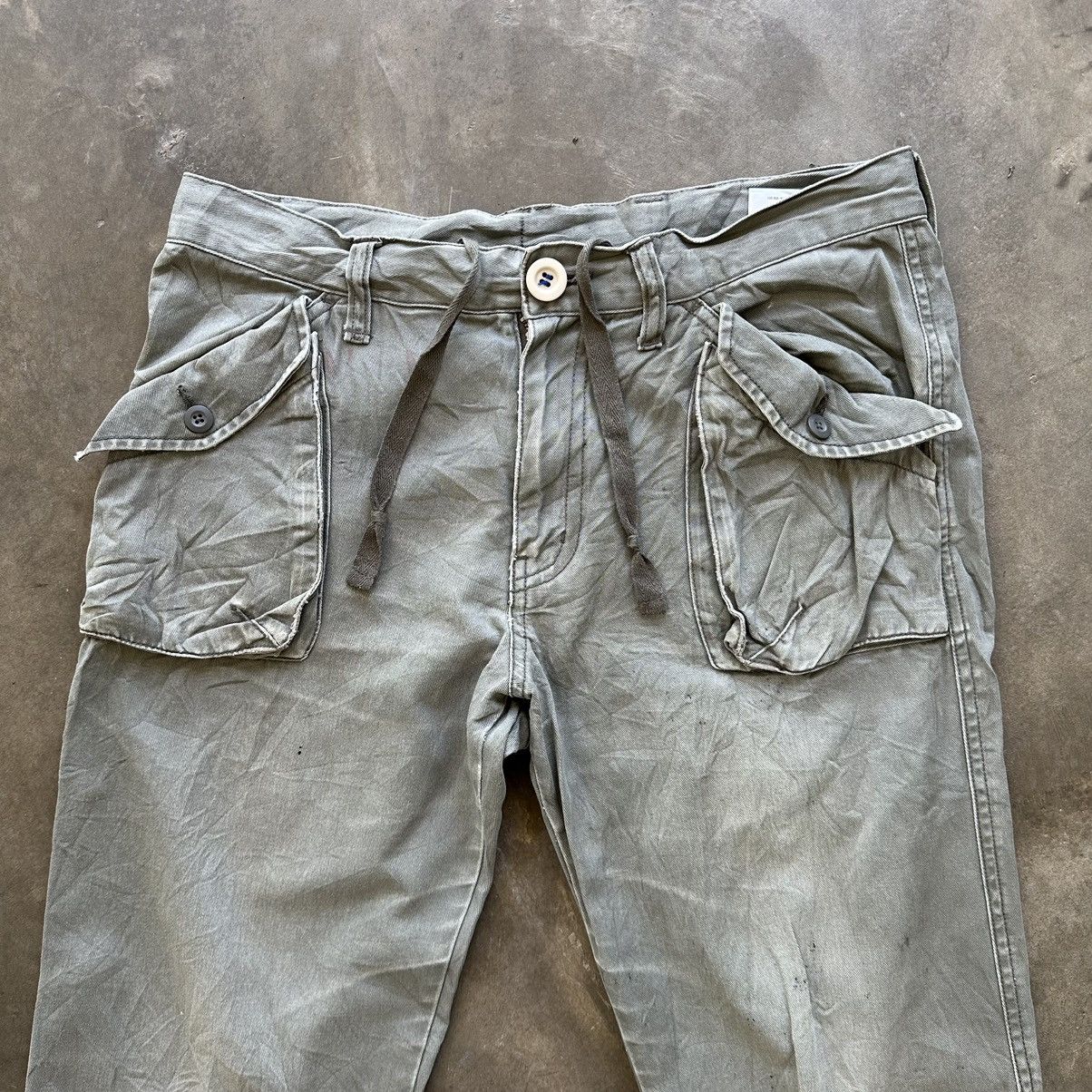 Japanese Brand Vintage Japanese Buckle Distressed Casual Trousers Pant Size US 32 / EU 48 - 3 Thumbnail
