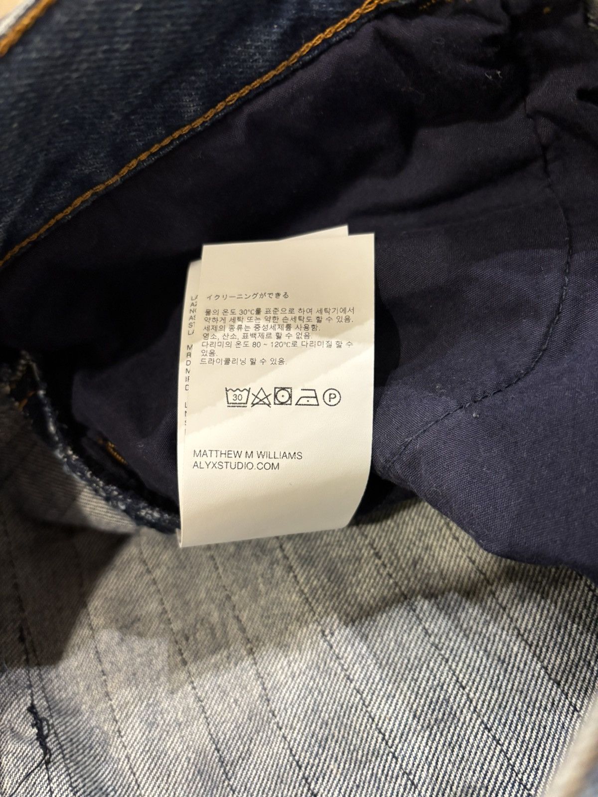 1017 ALYX 9SM 1017 Alyx 9sm BlackMeans Frayed Denim Jeans Size US 34 / EU 50 - 6 Thumbnail