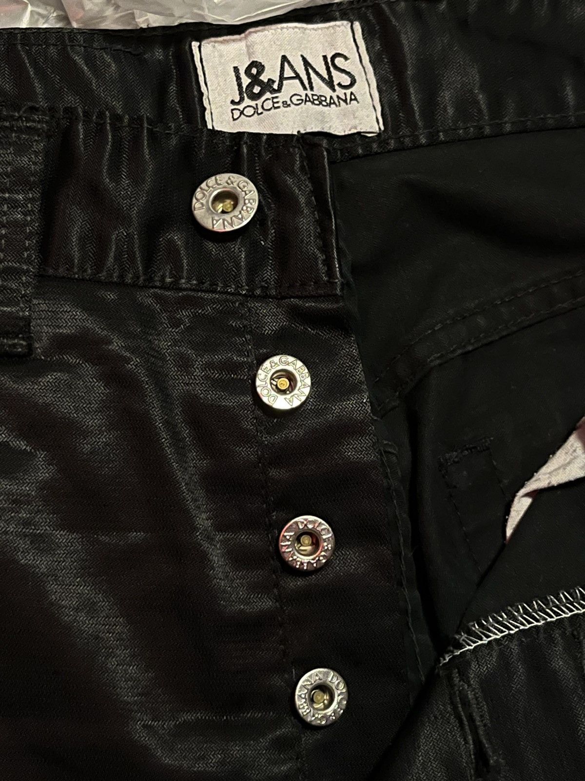 Designer × Japanese Brand × Vintage J&Ans Dolce & Gabbana Black Jeans (Youth Line) Size 32" / US 10 / IT 46 - 3 Thumbnail