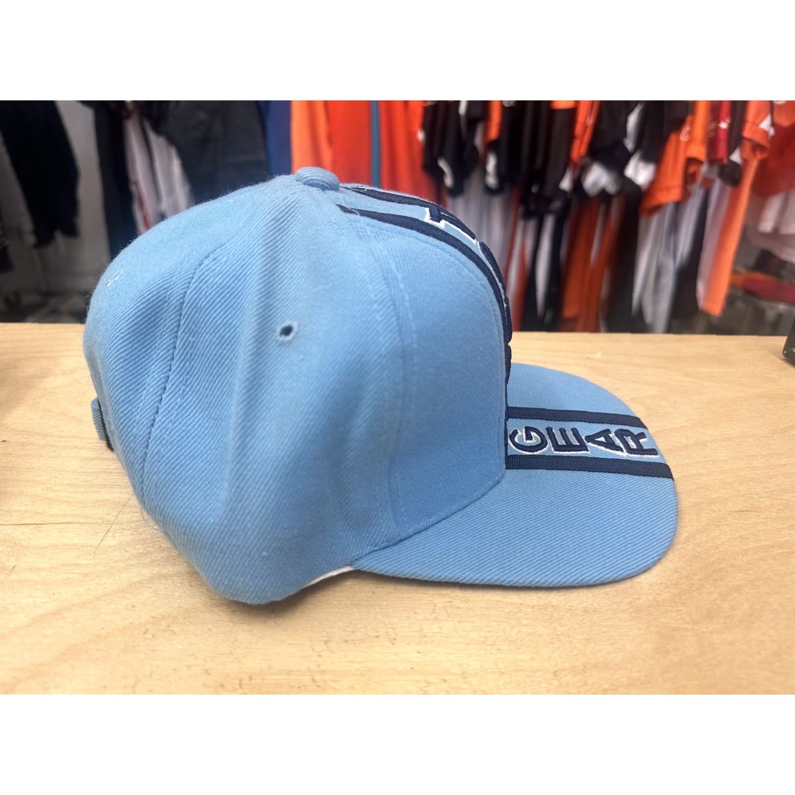 Vintage VINTAGE Tommy Gear Strapback Hat Cap - Men - One Size - Wool - 90s - Carolina Blue - Deadstock NWOT NOS - Baseball Cap Size ONE SIZE - 4 Thumbnail