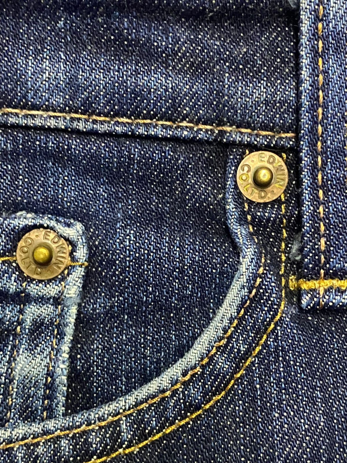 Junya Watanabe Vintage Edwin 503 Japan Blue Wash Distressed Skinny Jeans Size US 30 / EU 46 - 8 Thumbnail