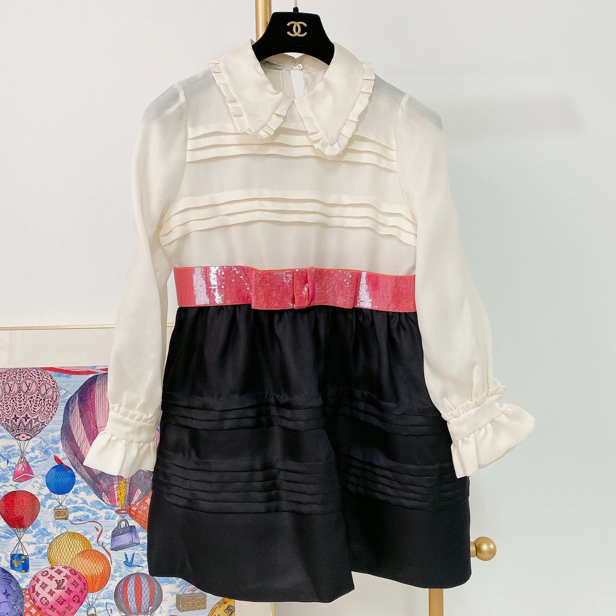 Miu Miu MIU MIU Women's Long-Sleeve Dress 42 Size M / US 6-8 / IT 42-44 - 1 Thumbnail