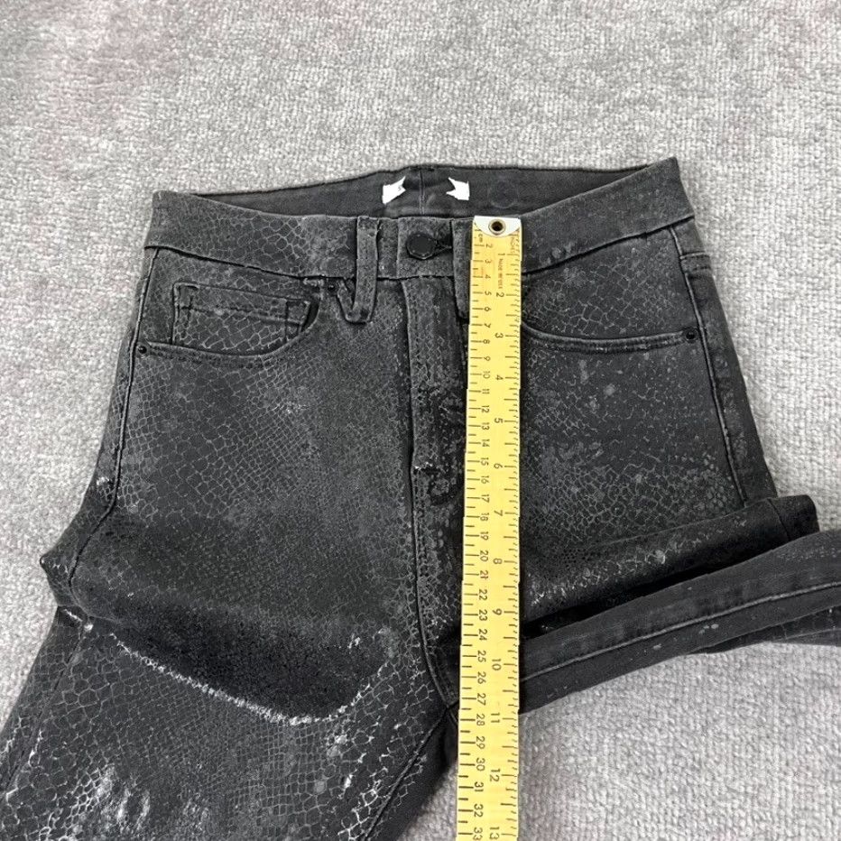 Good American Good American Pants Womens Size 2 Gray Snake Foil Skinny Waist Good Size 26" / US 2 / IT 38 - 7 Thumbnail