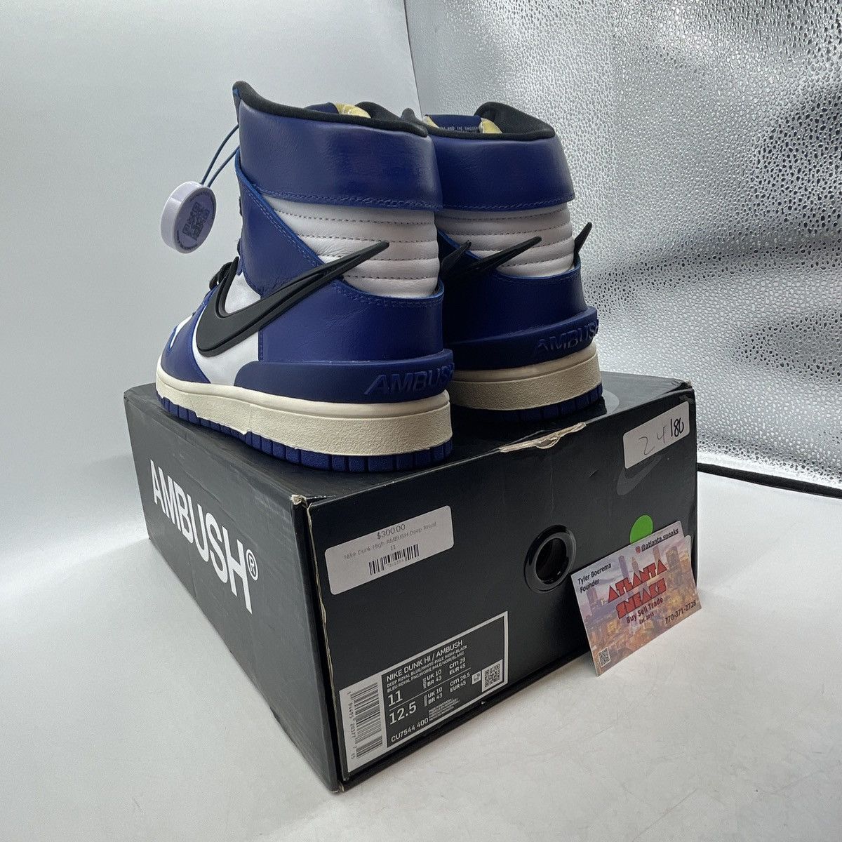 Nike Ambush x dunk high deep royal Size US 11 / EU 44 - 4 Thumbnail