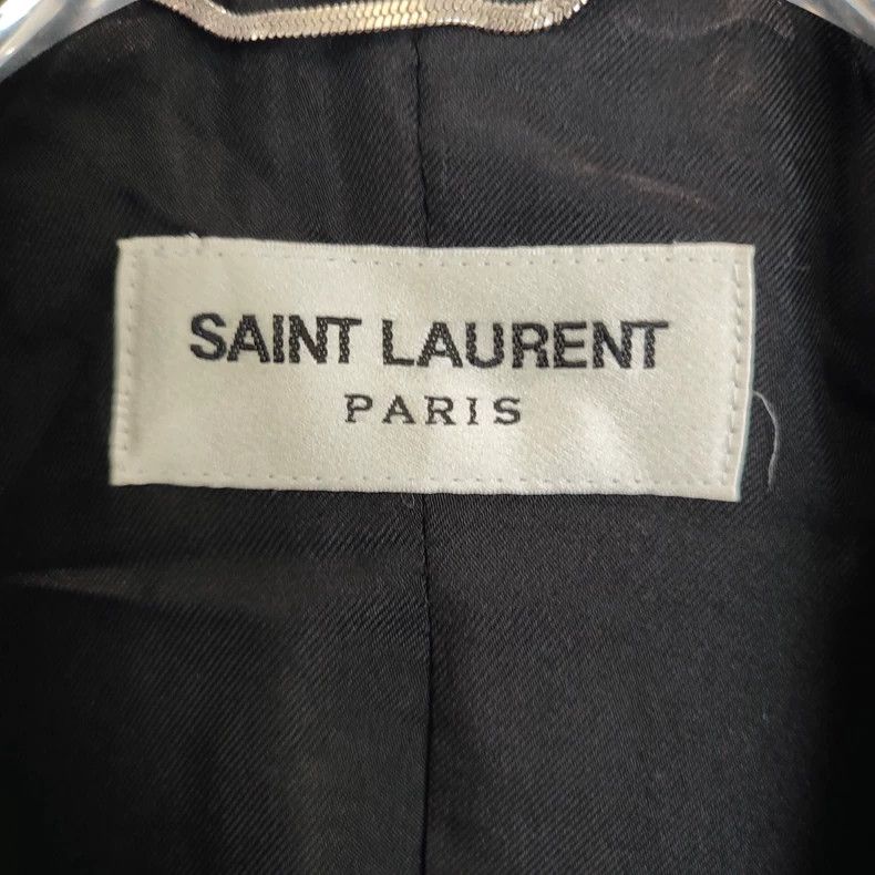 Saint Laurent Paris Saint Laurent Paris Black lapel wool long sleeve leisure s Size US S / EU 44-46 / 1 - 5 Thumbnail