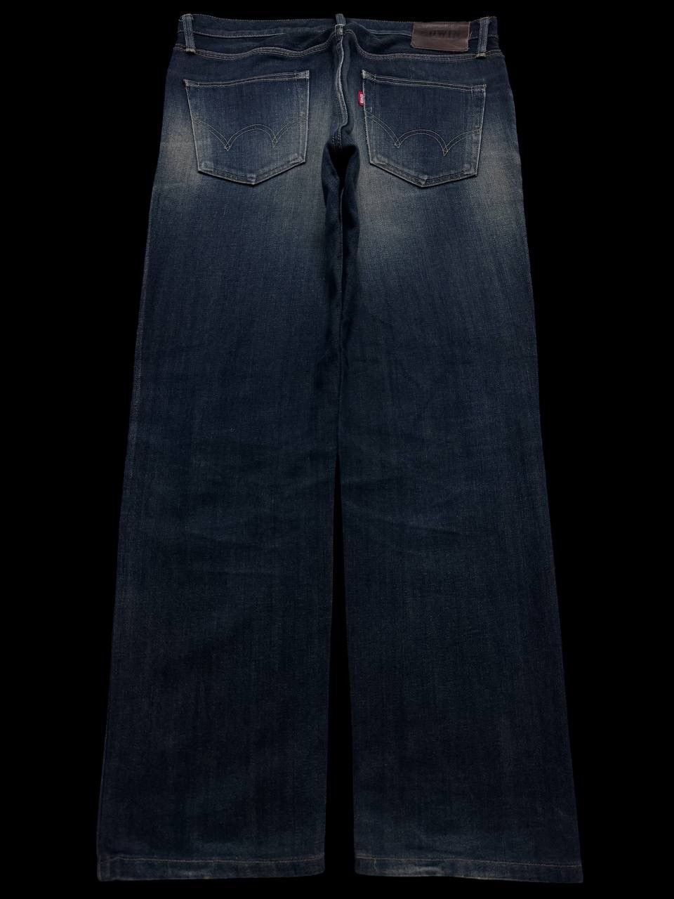 Edwin INSANE Edwin Rusty Mudwash Distress Dark Jean Made In Japan Size US 35 - 2 Thumbnail