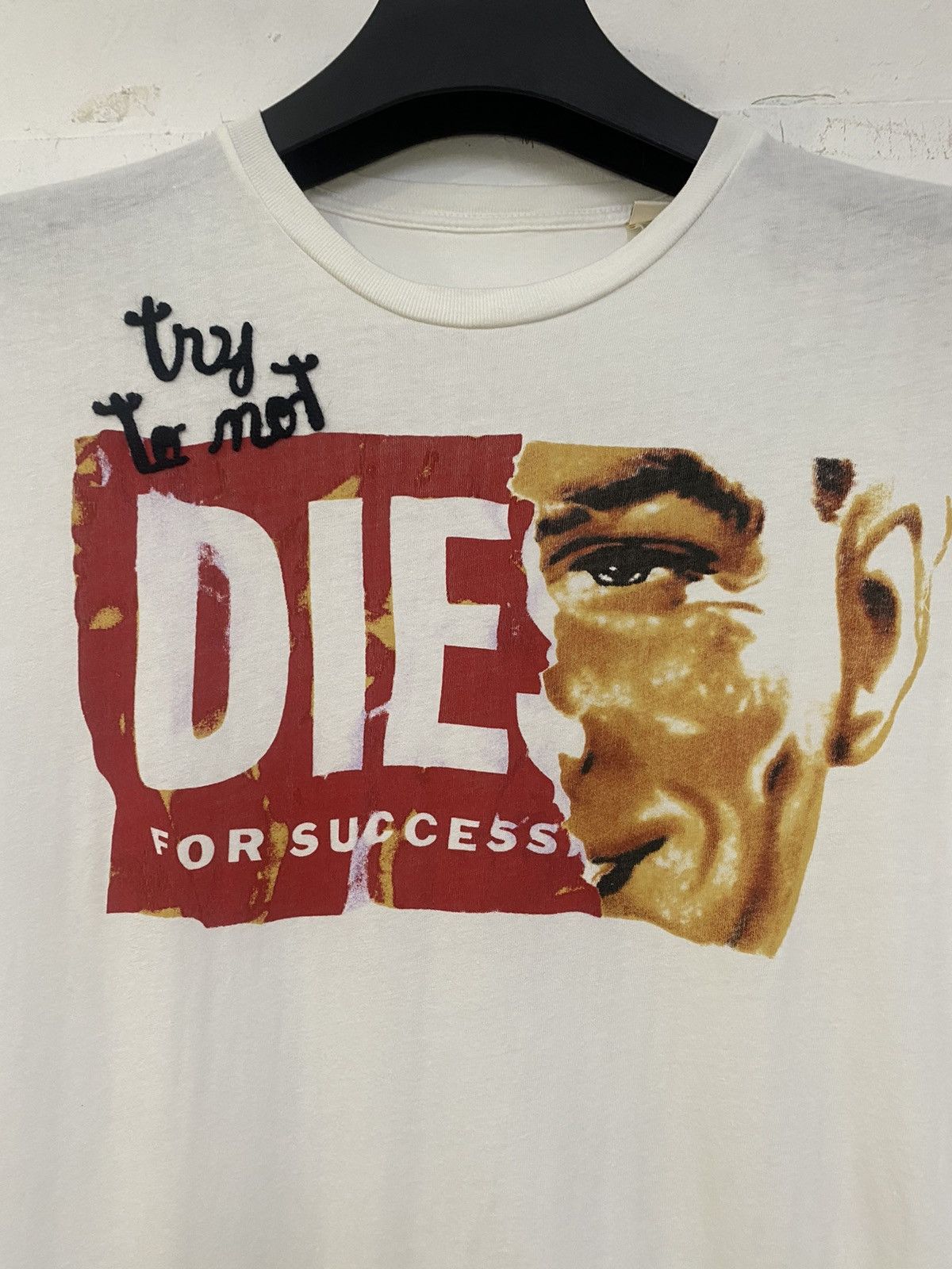Diesel 💥 DIESEL DIE FOR SUCCESS HALF FACE PUNK DESIGN VERY RARE Size US S / EU 44-46 / 1 - 4 Thumbnail