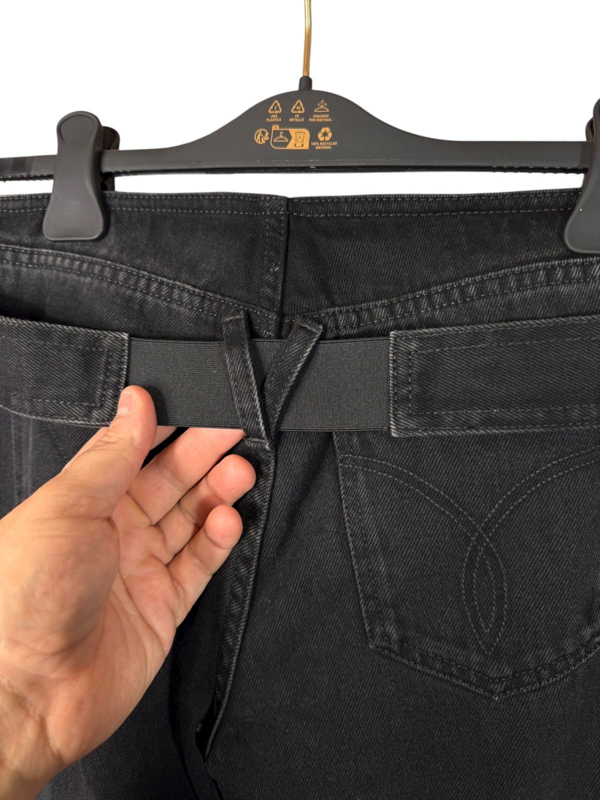 Versace Versace black jeans with Medusa belt – Size 24 Size 24" / US 00 / IT 34 - 7 Thumbnail