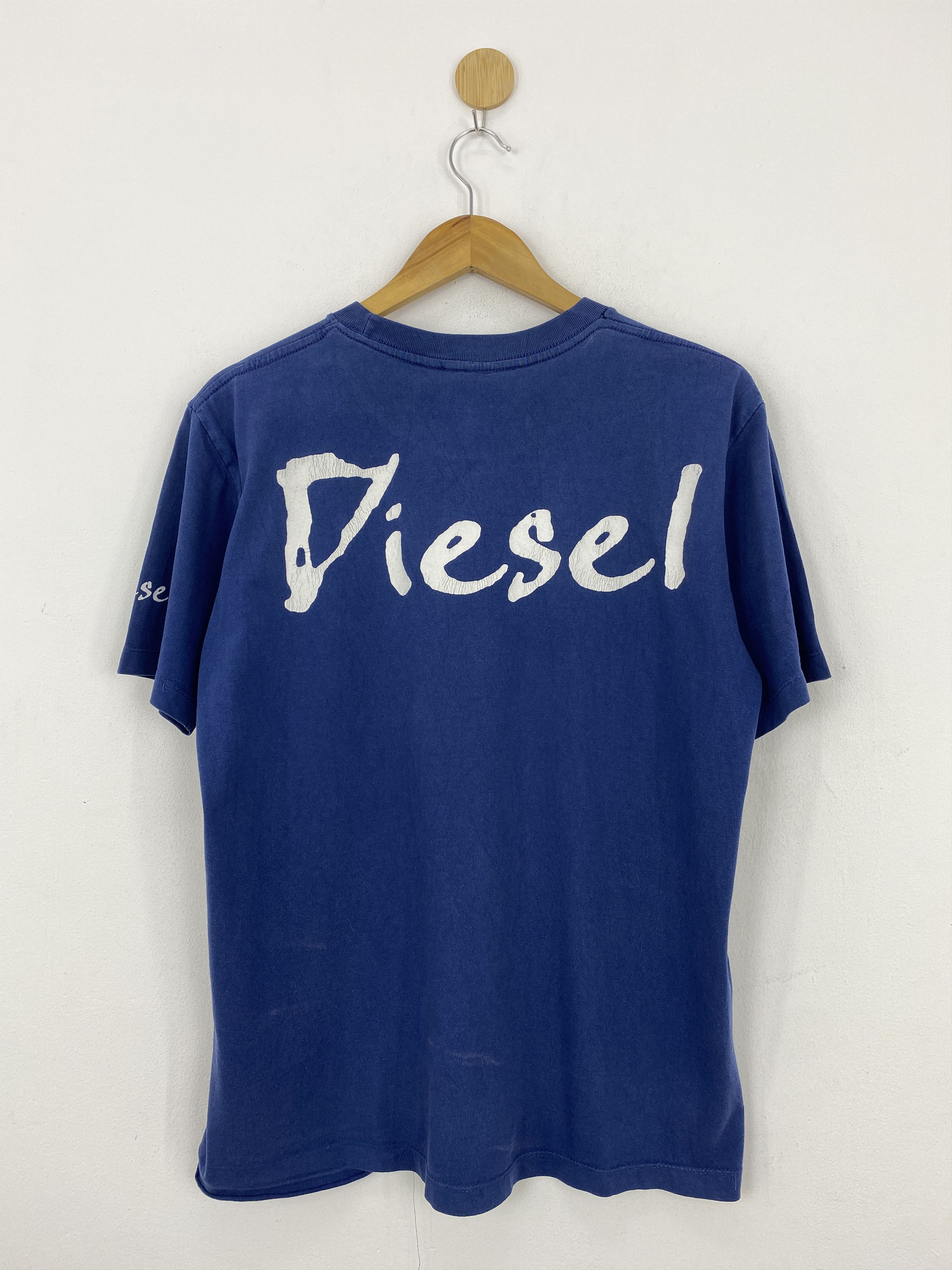 Designer × Diesel × Vintage Vintage 90s Diesel Big Logo Crewneck T-shirt TA0528 Size US L / EU 52-54 / 3 - 3 Thumbnail