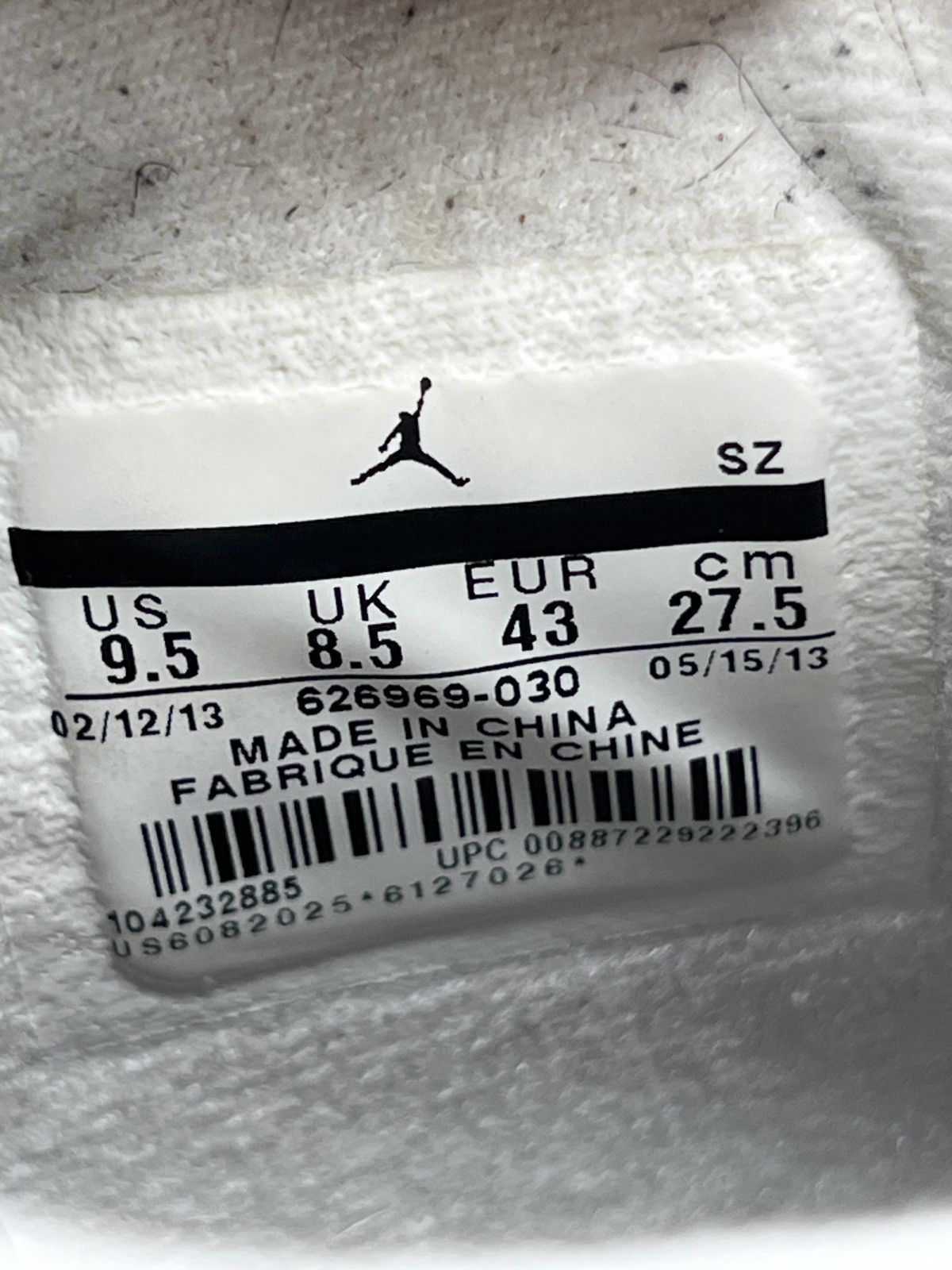 Air Jordan 4 Retro 'Fear' 2013 Men’s 9.5 (626969-030) OG ALL