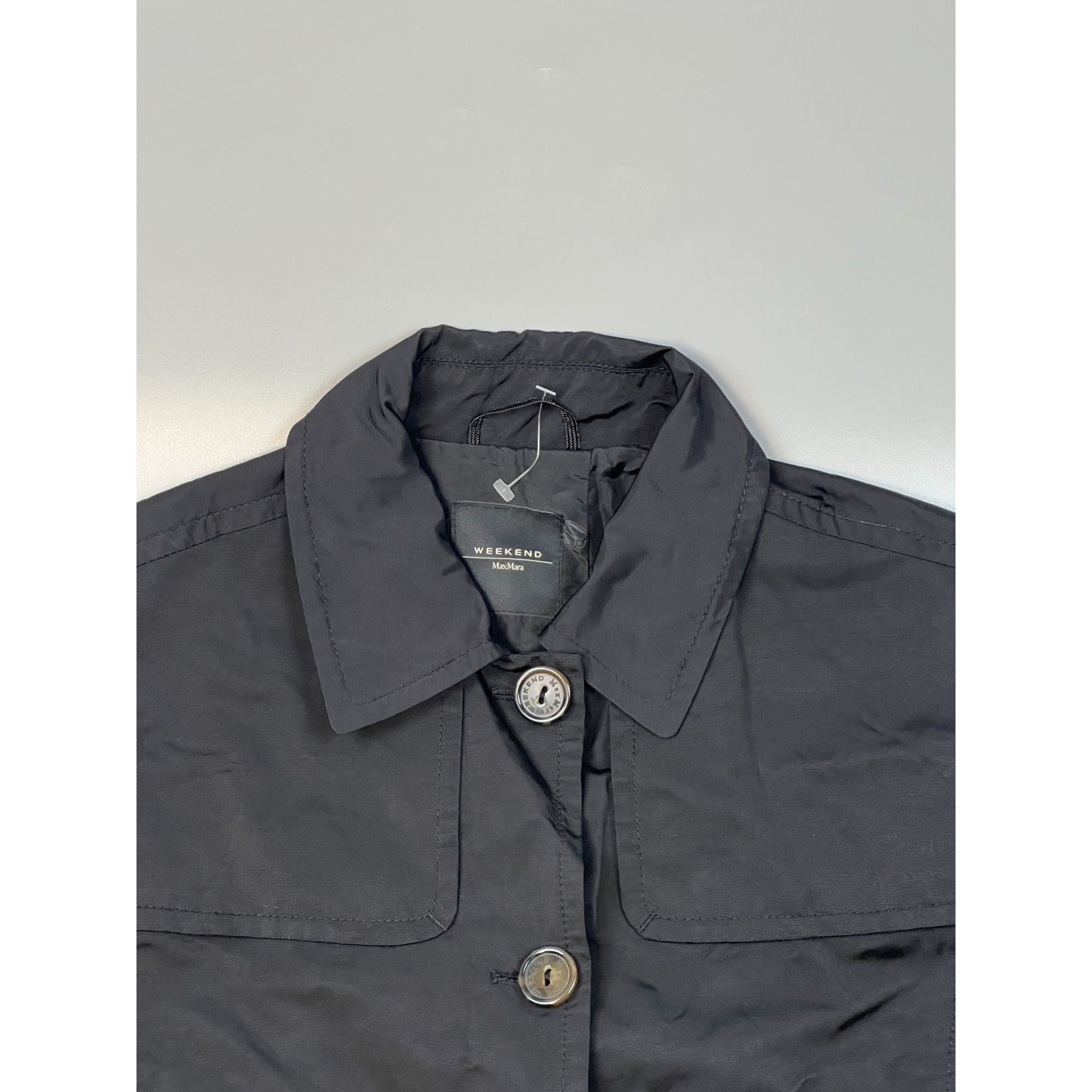 Weekend Max Mara Weekend Max Mara Single Breasted Trench Coat (Y0702) Size L / US 10 / IT 46 - 3 Thumbnail