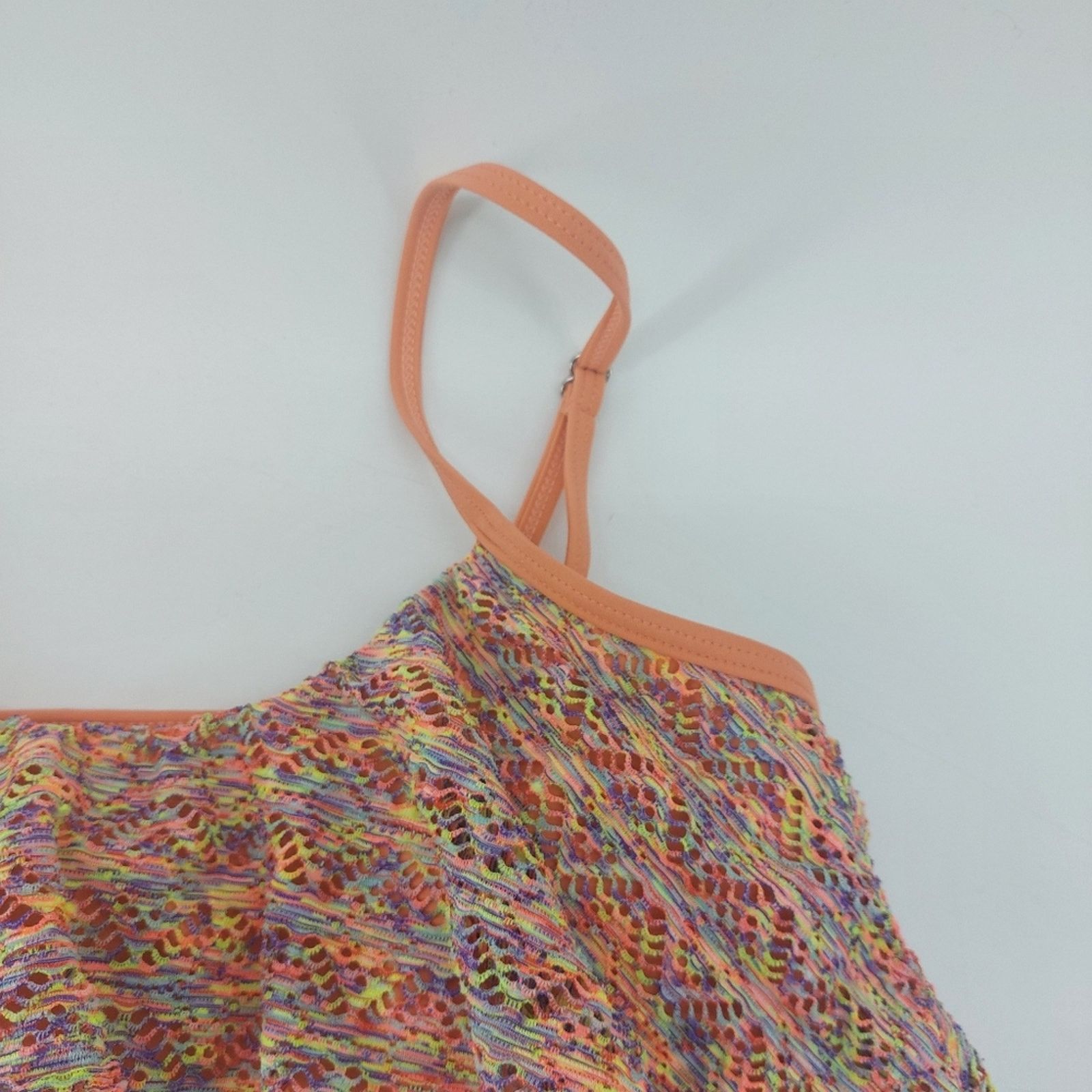 REEF Reef Women's Large Y2K Bikini Top Orange Multicolored Pool Size L / US 10 / IT 46 - 16 Thumbnail