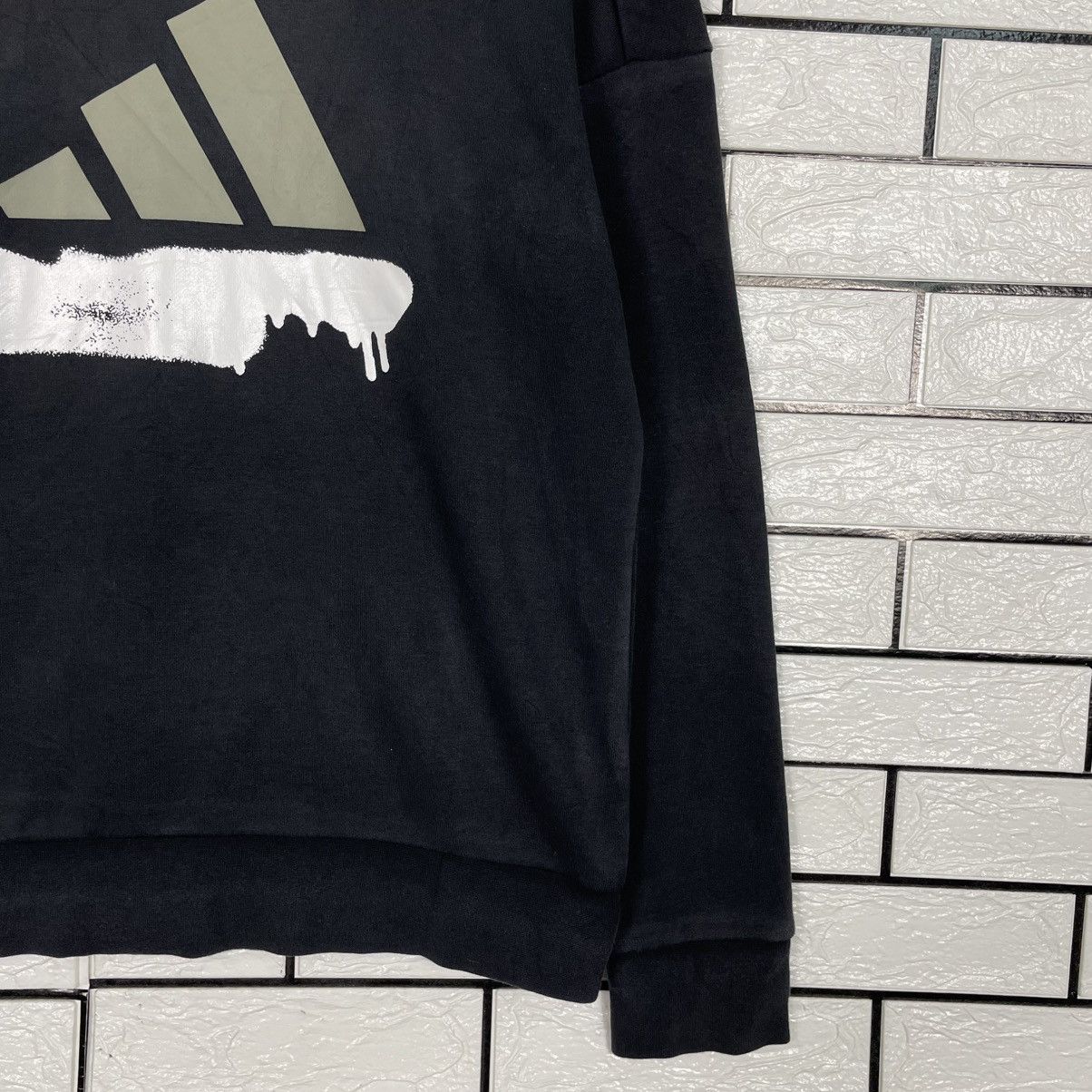 Adidas Adidas Big Logo Black Sweatshirt Size US M / EU 48-50 / 2 - 4 Thumbnail