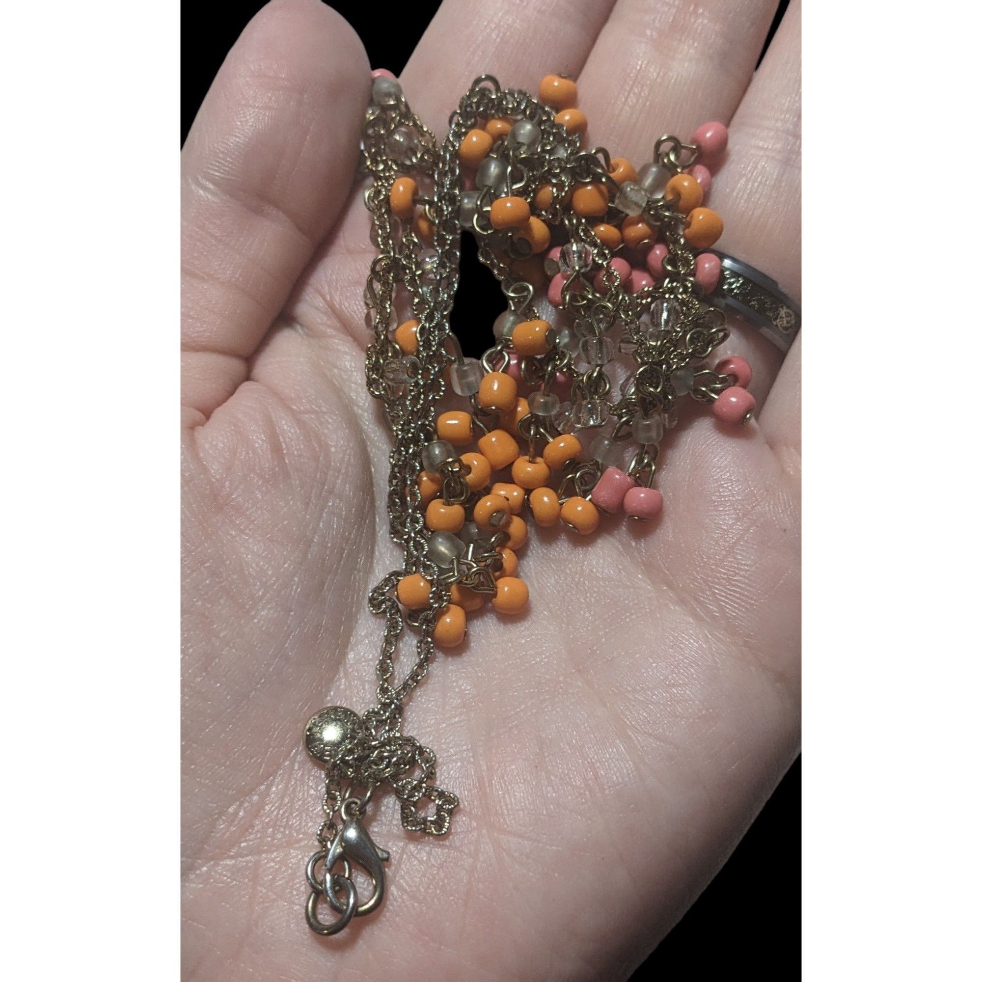J.Crew J.Crew Orange Glass Bead Fringe Necklace Size ONE SIZE - 7 Thumbnail