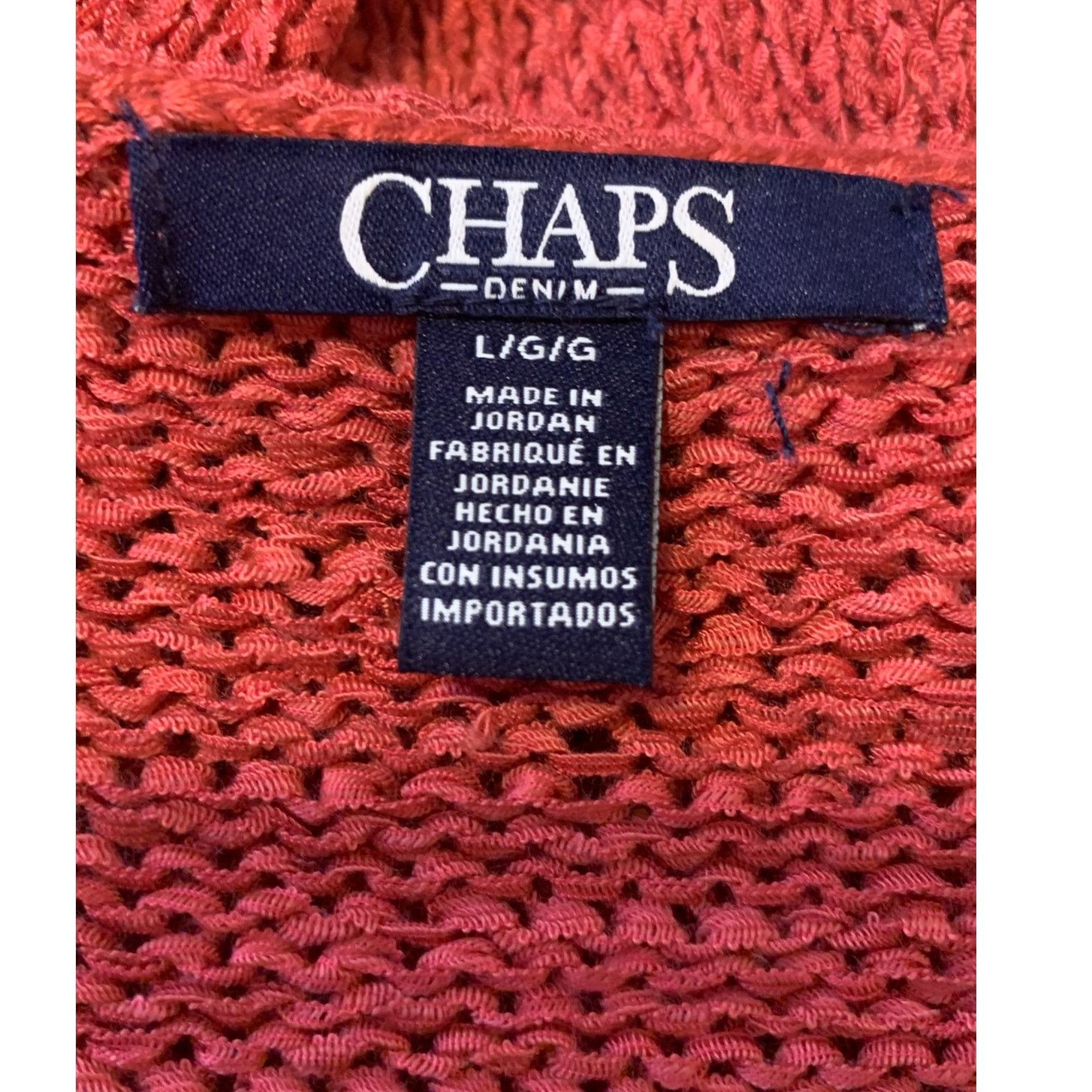 Chaps Chaps blush pink v neck long sleeves sweater size Large Size L / US 10 / IT 46 - 3 Thumbnail