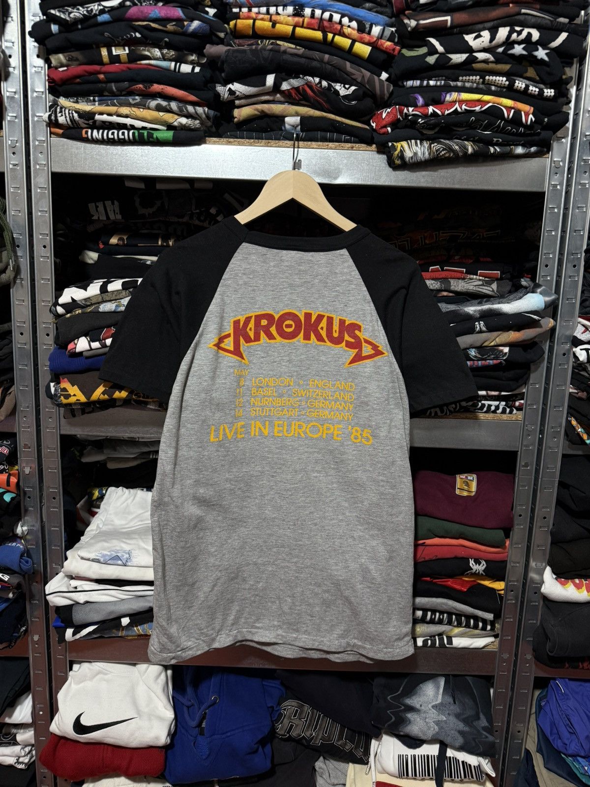 Vintage Vintage 1984 Krokus Live In Europe Tour 1985 Rock T-Shirt Size US L / EU 52-54 / 3 - 2 Thumbnail