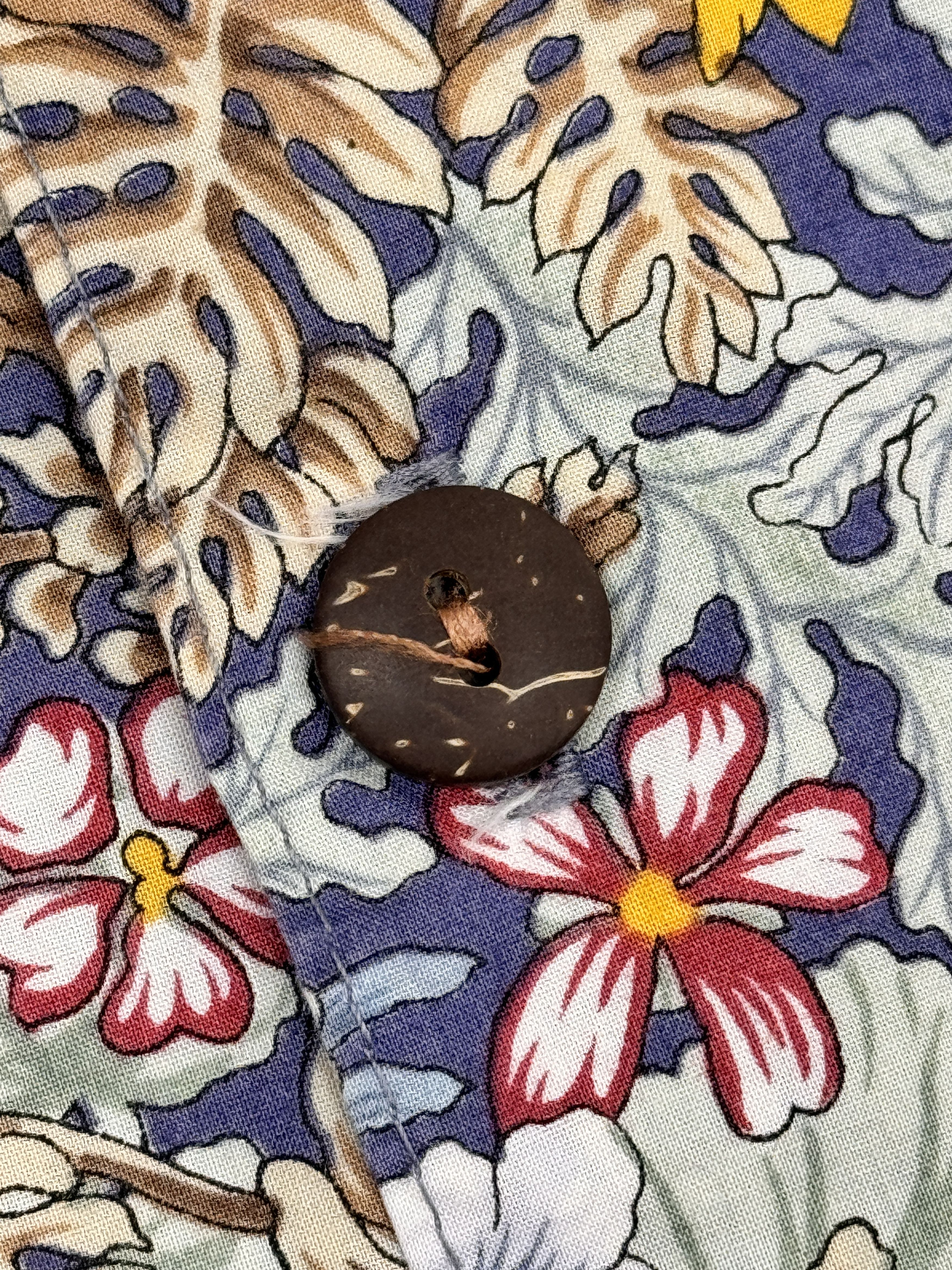 Hilo Hattie × Vintage Vintage Hilo Hattie Hawaiian Shirt Leaves & Flowers Cotton Size US M / EU 48-50 / 2 - 8 Thumbnail