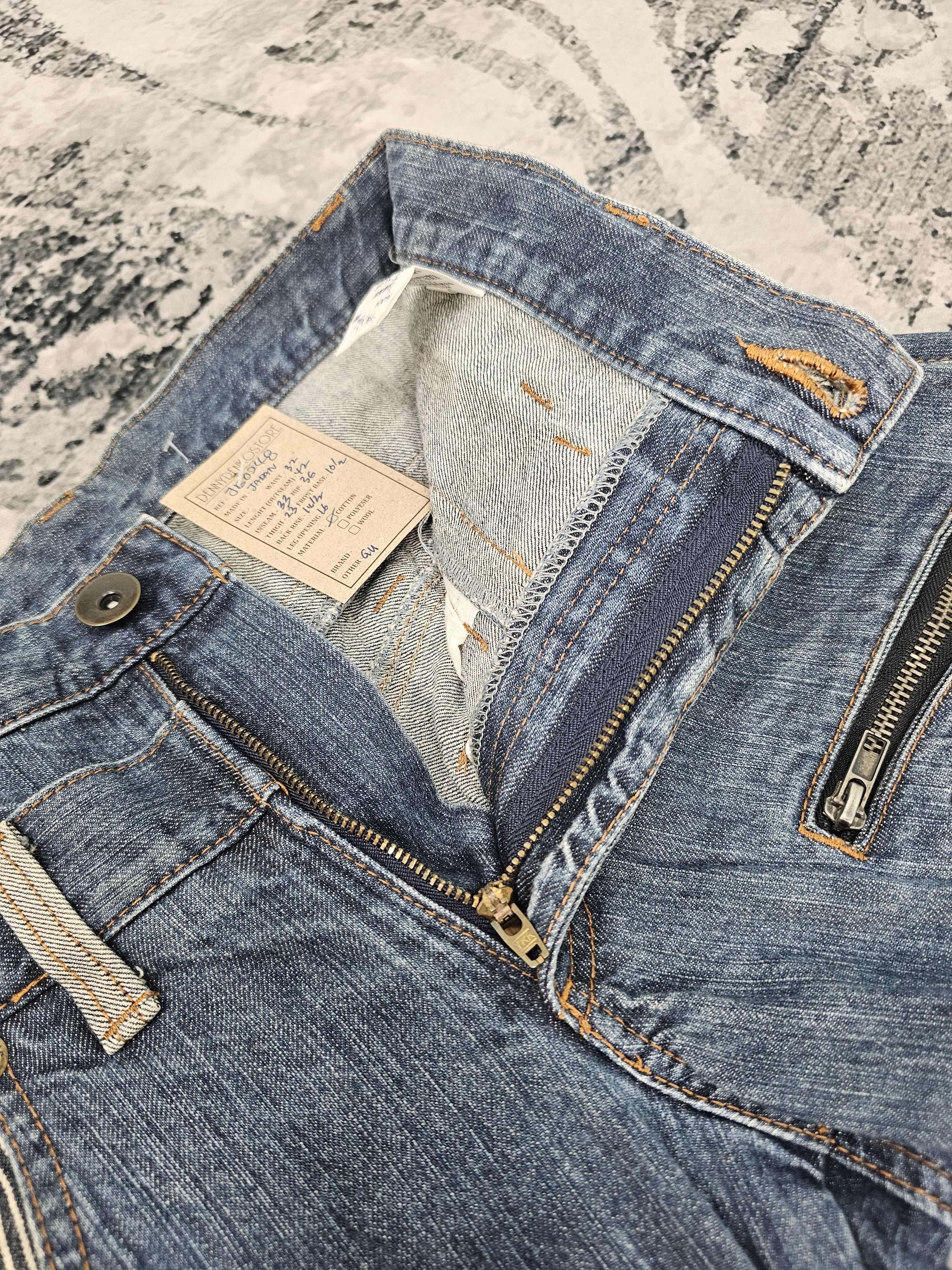 Japanese Brand JAPANESE BRAND Double Waist Punk Design Hickory Jeans JB0248 Size US 32 / EU 48 - 12 Thumbnail