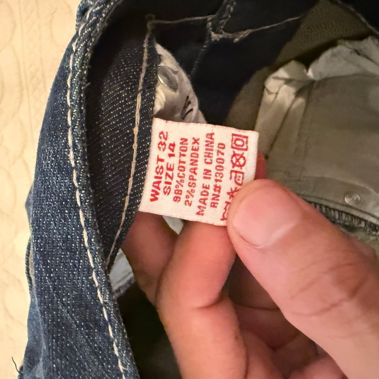 Paper Denim & Cloth Paper Denim & Cloth Men's Jeans Dark Denim Straight 32x30 Size US 32 / EU 48 - 6 Thumbnail