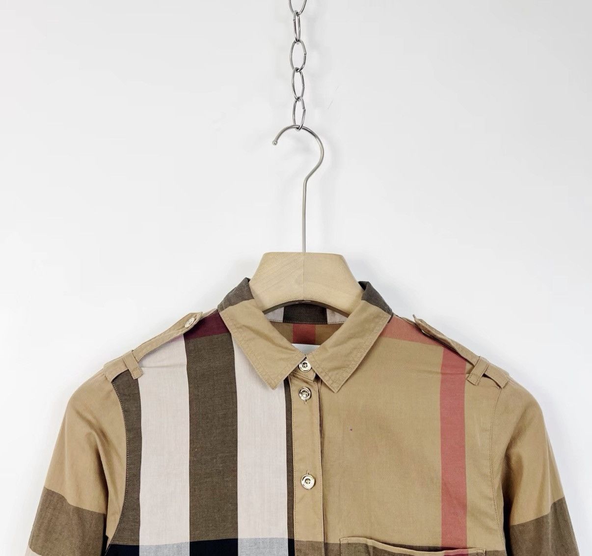 Burberry Burberry check shirt-style half-sleeve dress K12 Size XS / US 0-2 / IT 36-38 - 3 Thumbnail