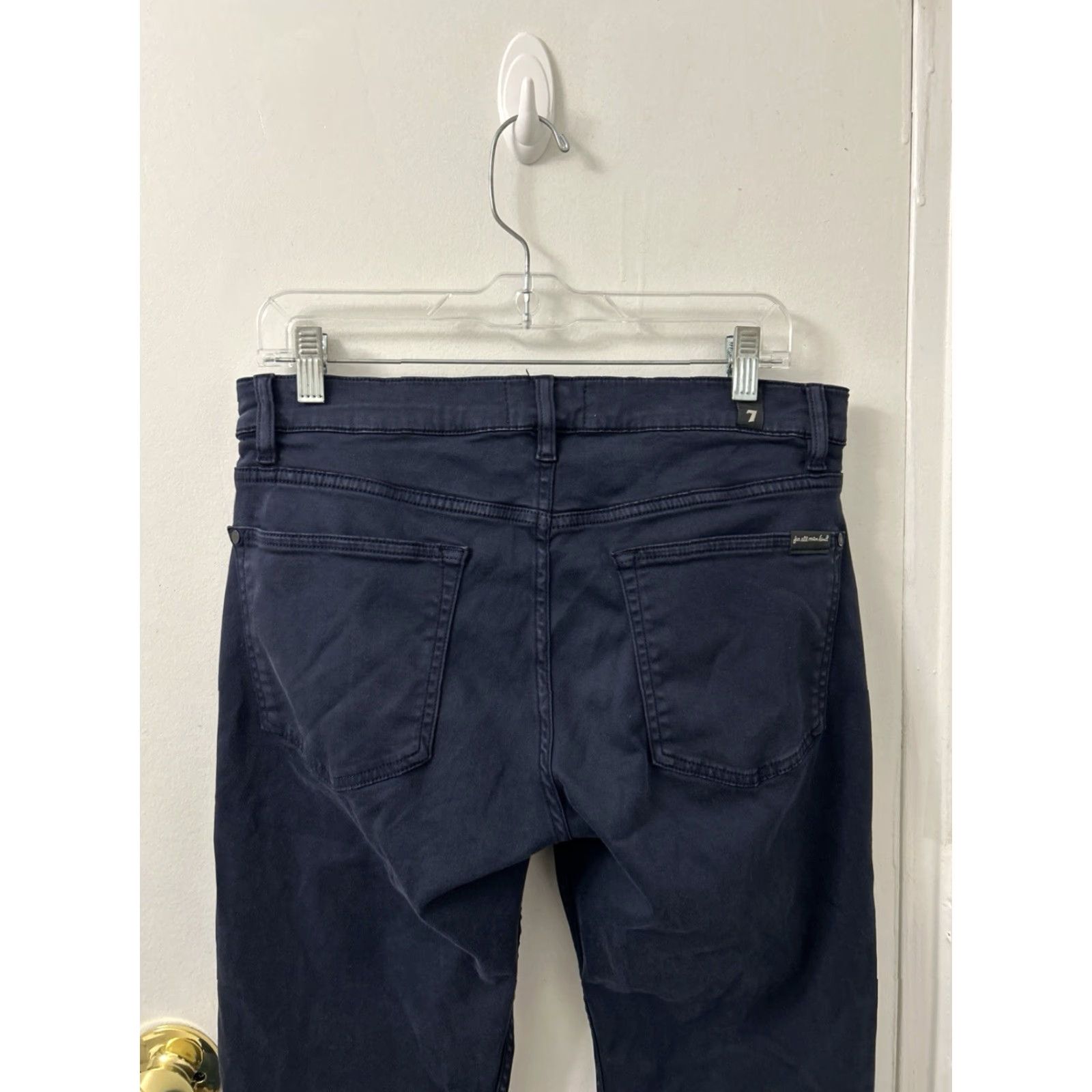 7 For All Mankind 7 For All Mankind Luxe Performance Plus Pants Mens 32x29 Navy Blue Slimmy Modal Size US 32 / EU 48 - 6 Thumbnail