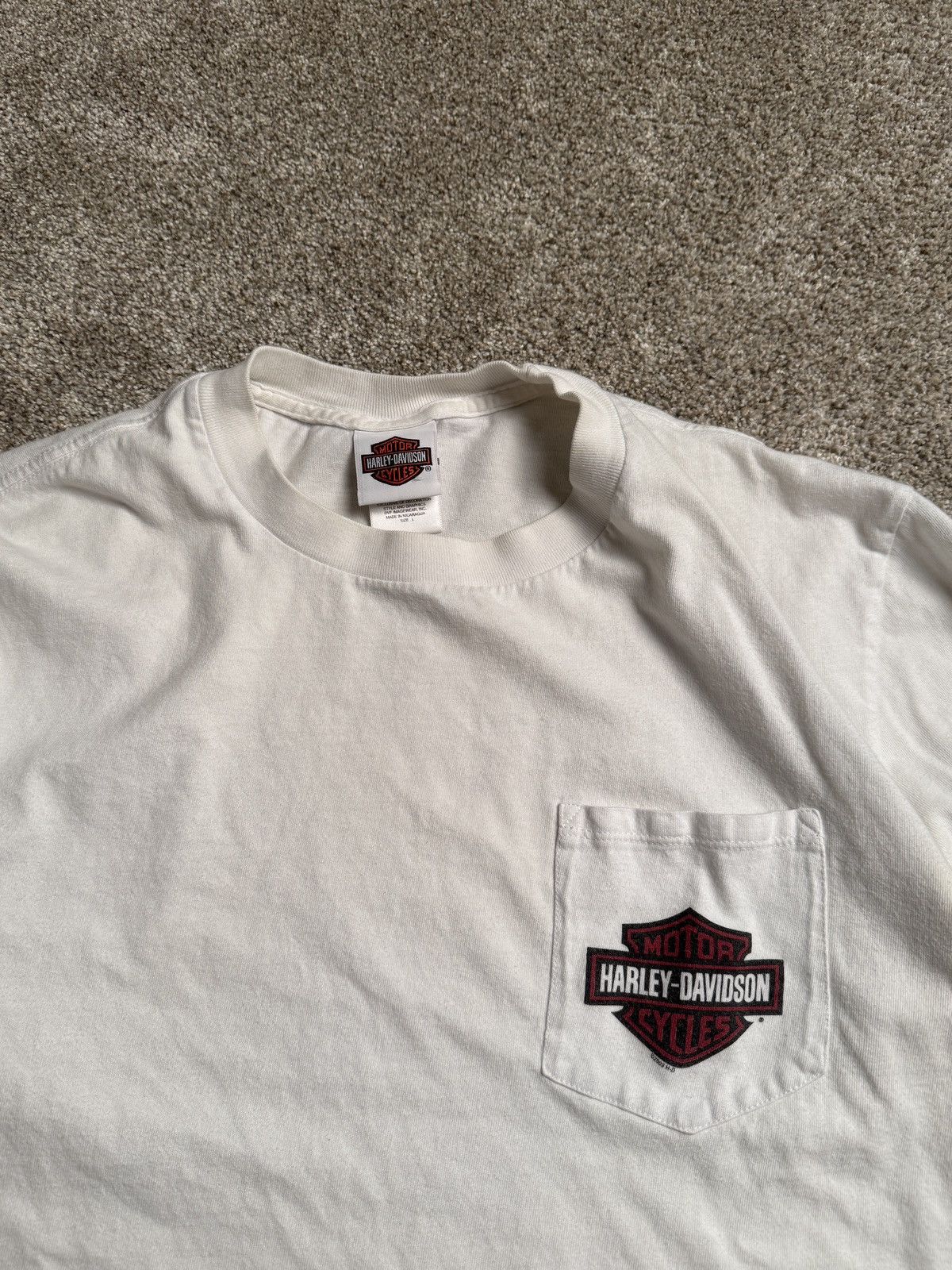 Harley Davidson WHITE HARLEY DAVIDSON “PRIVATEERS” LONG SLEEVE Size US L / EU 52-54 / 3 - 6 Thumbnail