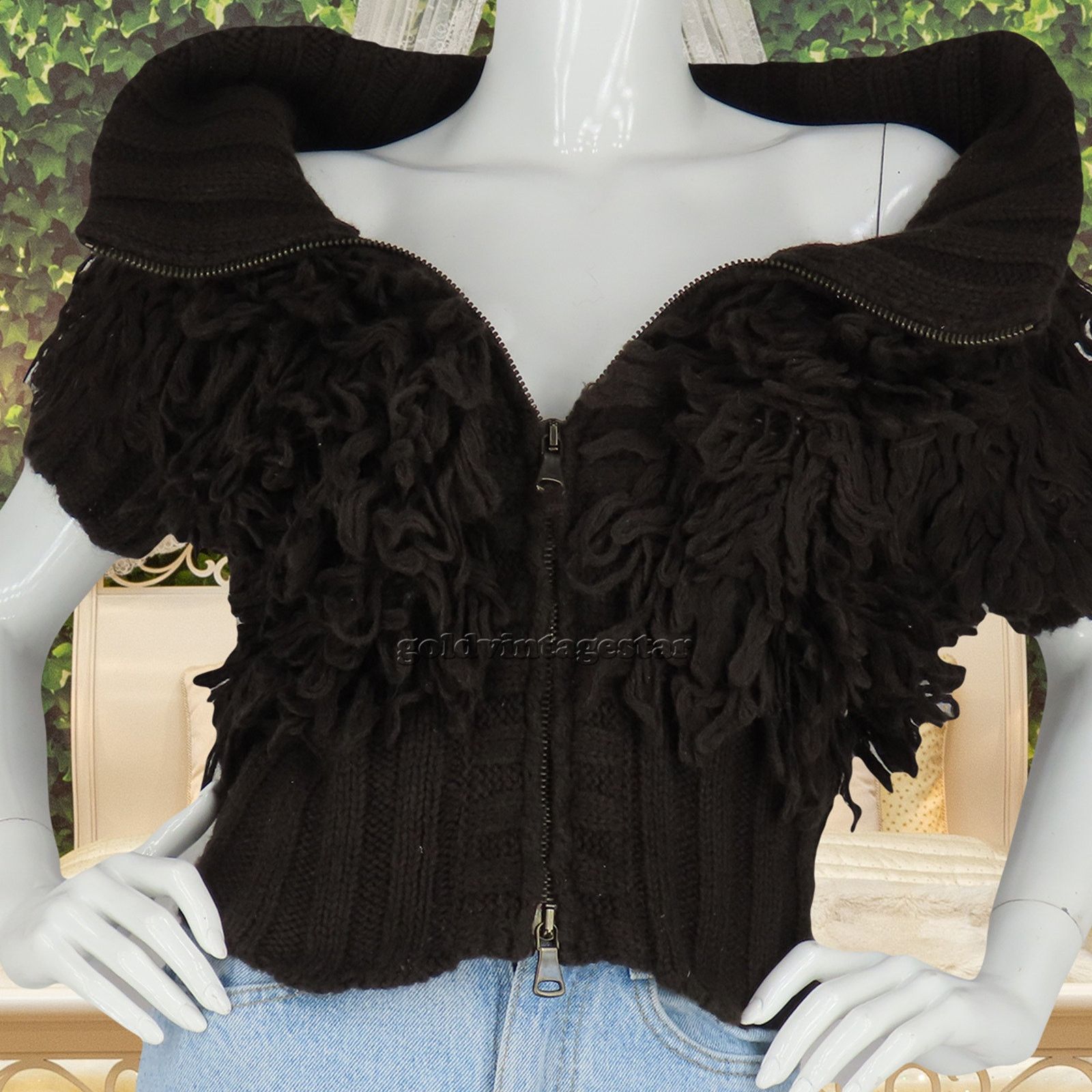 United Colors Of Benetton United Colors of Benetton Chunky Knit Tassel Wool Sweater Size S / US 4 / IT 40 - 1 Thumbnail