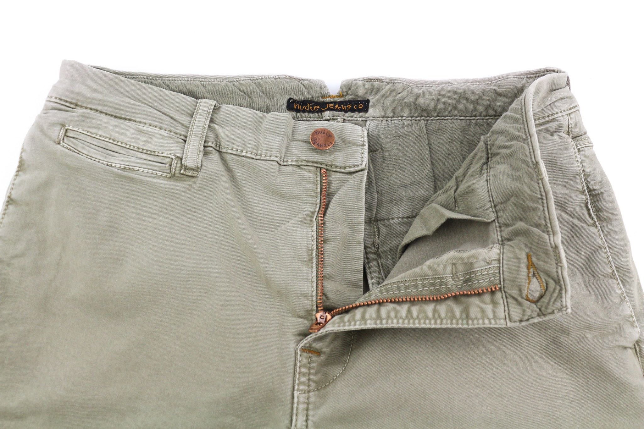 Nudie Jeans KHAKI TIGHT W30/L32 Organic Dusty Skinny Jeans 82553 Size US 30 / EU 46 - 4 Thumbnail