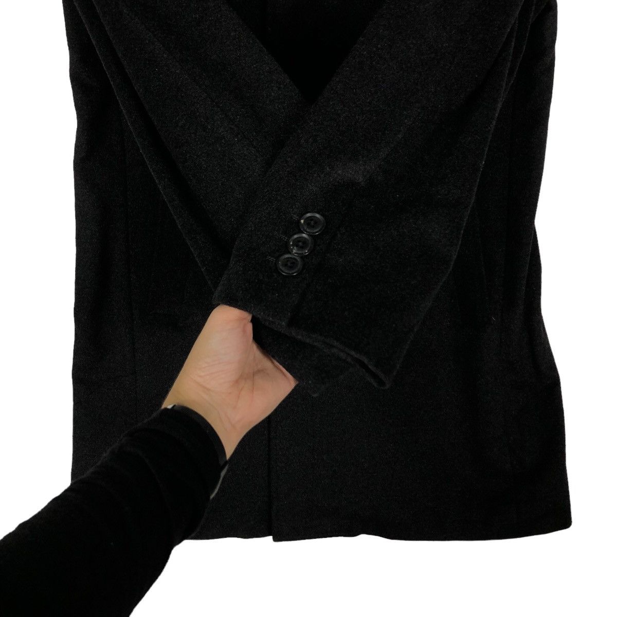 Japanese Brand 🔥Vintage Long Jacket Rich Black Comme Ca Ism Issey Miyake Size US M / EU 48-50 / 2 - 12 Thumbnail