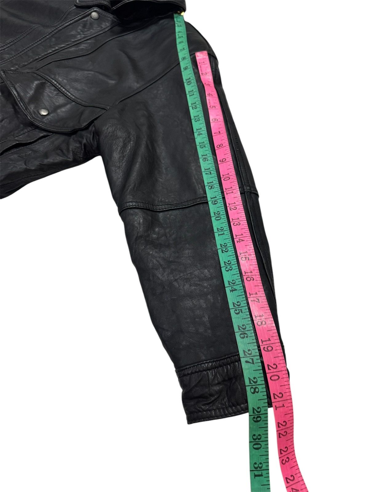 VINTAGE IBEPE JINDO DISTRESSED LEATHER JACKET
