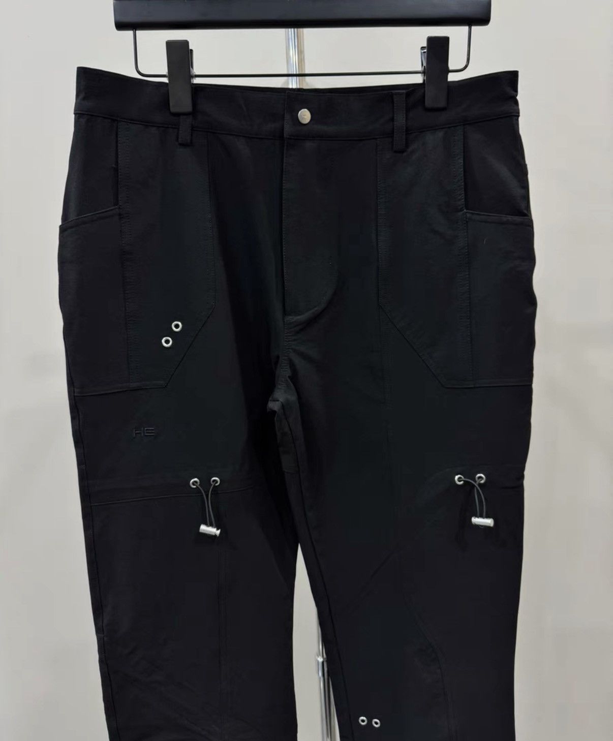 Heliot Emil Nylon Drawstring Pants Kkkk10 in Black, Men's (Size 32) — image 3 of 6